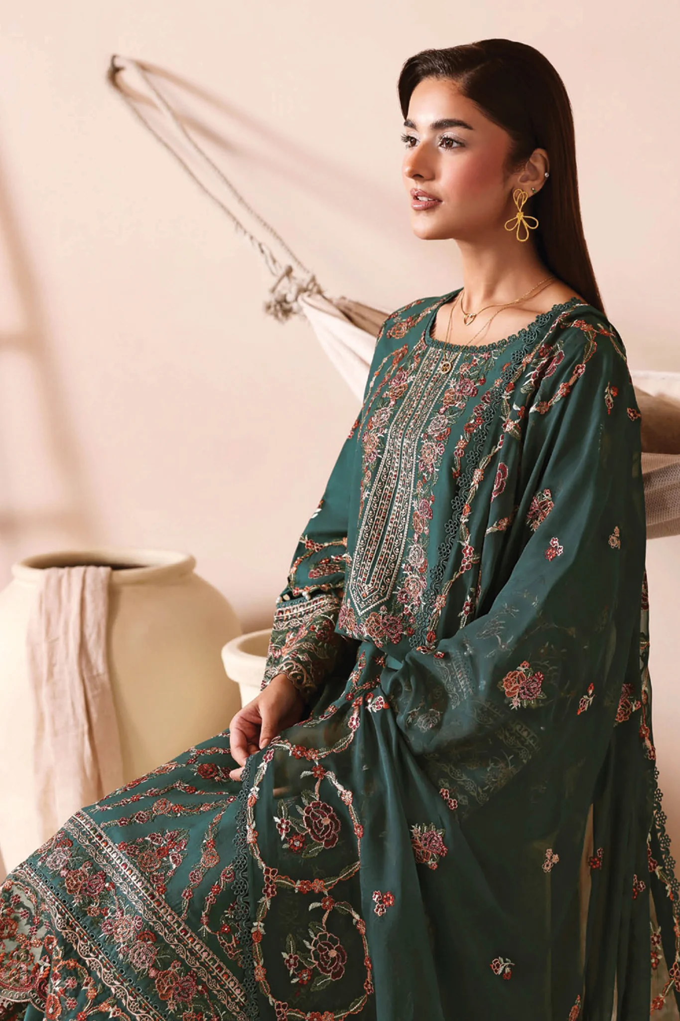 Ghazal By Ramsha Unstitched 3 Piece Luxury Lawn Vol-05 Suit-G-507 - Image 4