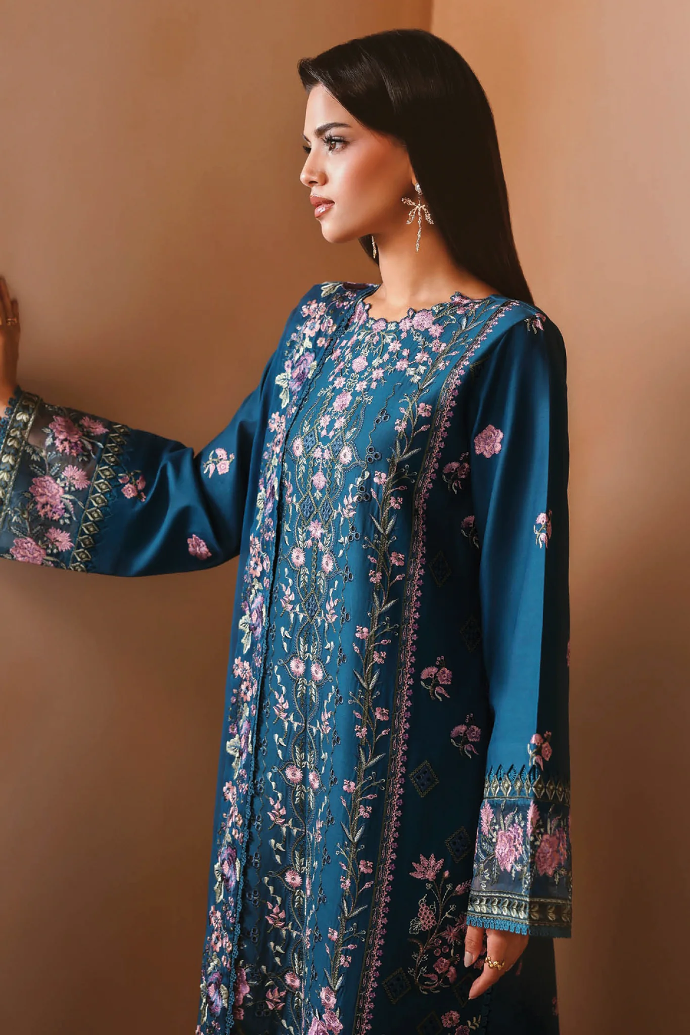 Ghazal By Ramsha Unstitched 3 Piece Luxury Lawn Vol-05 Suit-G-508 - Image 5