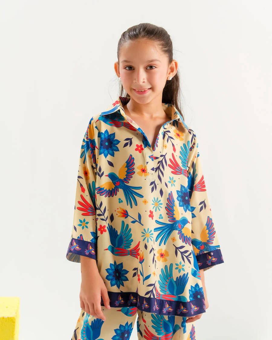 Sprinkles Stitched 2 Piece Summer Co Ord Sets Kids Suit-Garden Carnival - 2pcs - Image 4