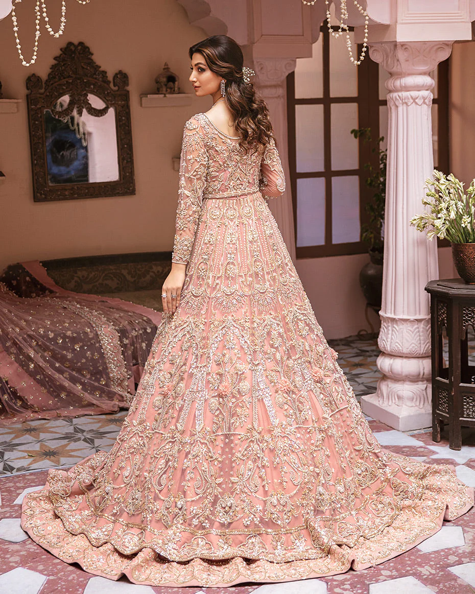 Mehernaaz By Gulaal Unstitched 3 Piece Bridal Couture Suit-Ghazal B-08 - Image 2