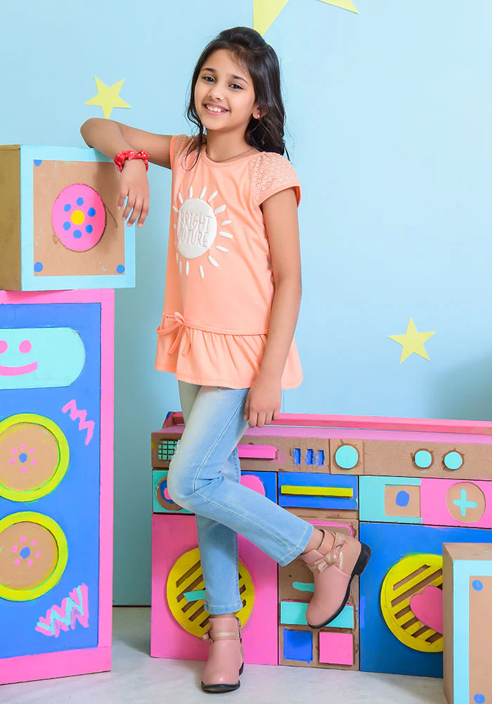 Ochre Clothing Girls Jersey Top - Image 3