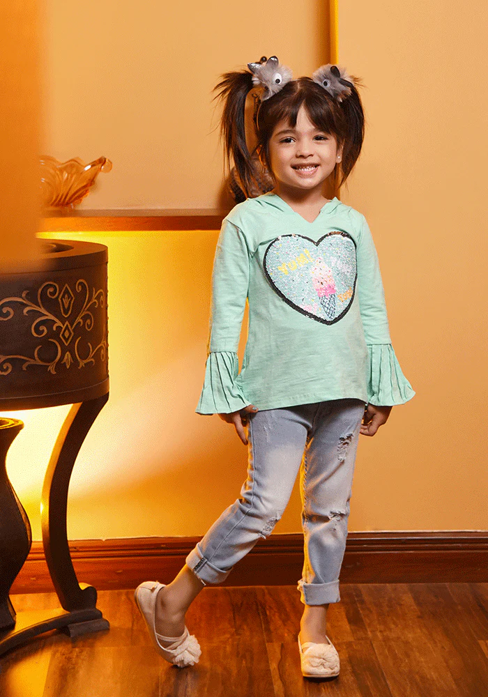 Ochre Clothing Girls Jersey Top - Image 2