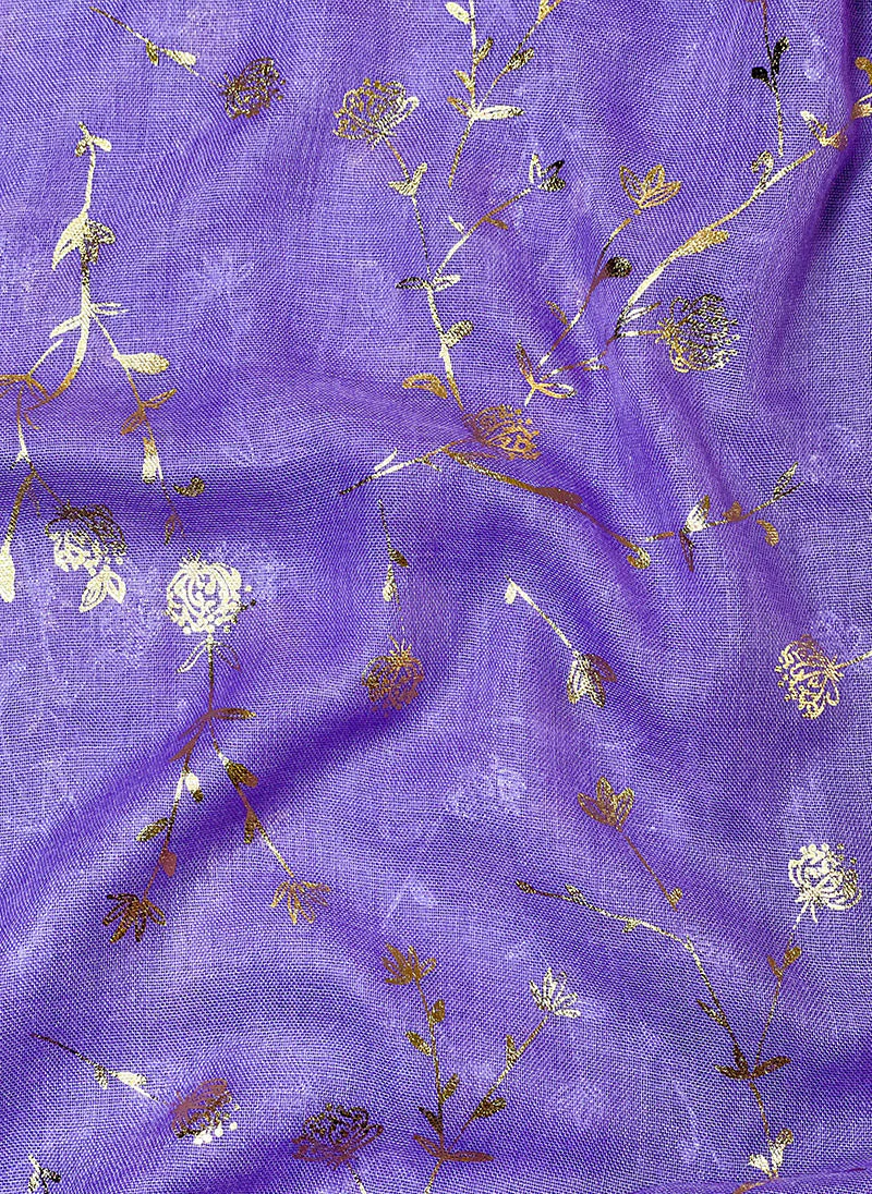 Hijab Ul Hareem Gold Foil Floral Hijabs - Image 2