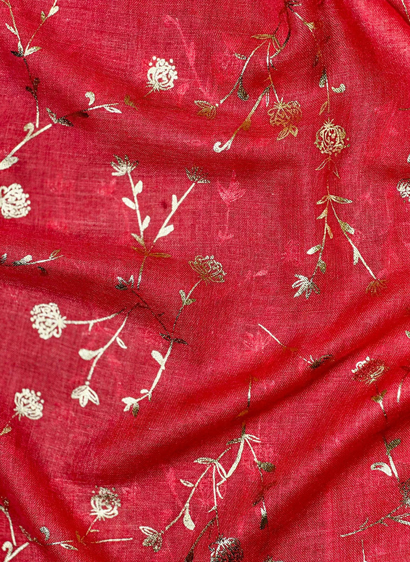Hijab Ul Hareem Gold Foil Floral Hijabs - Image 4