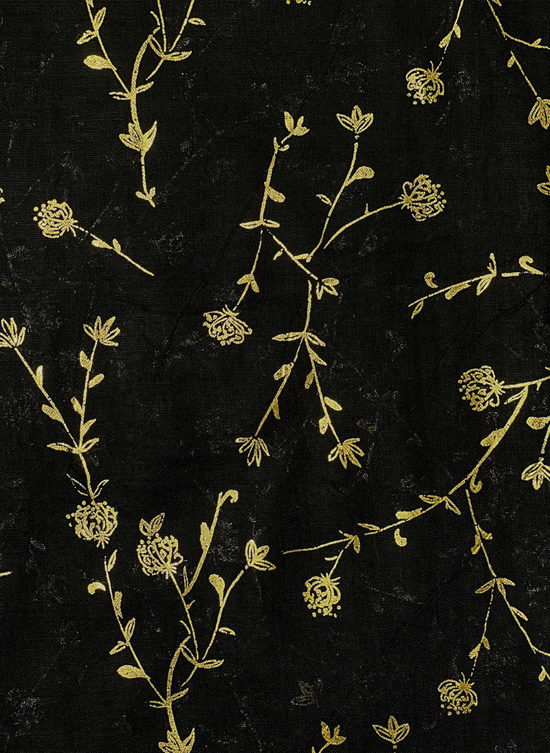 Hijab Ul Hareem Gold Foil Floral Hijabs - Image 4