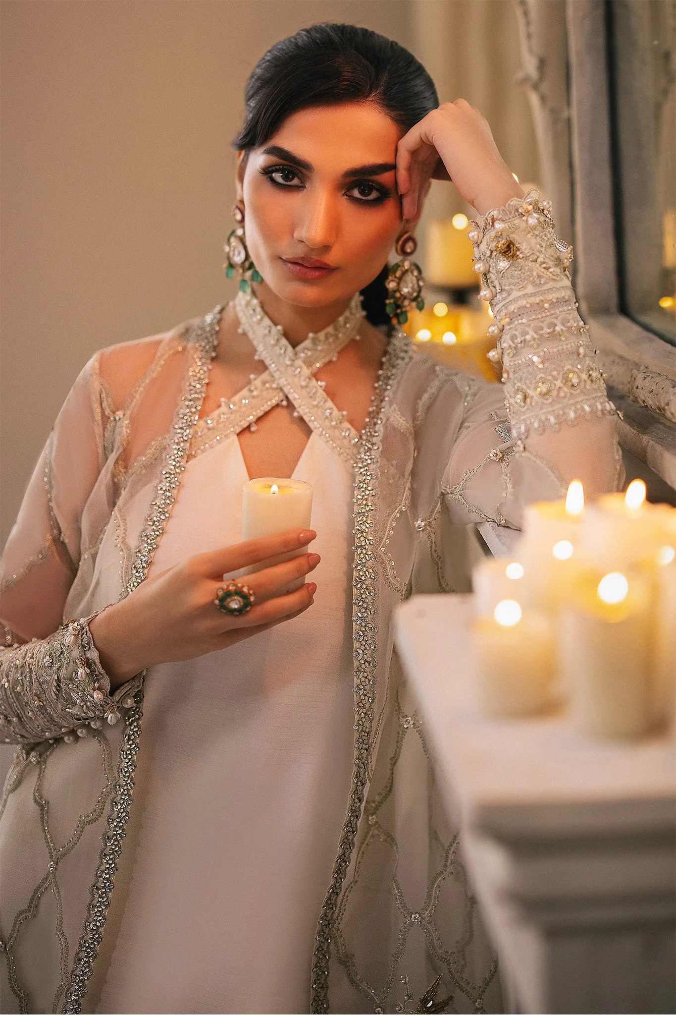 Gossamer By Zaha Unstitched 3 Piece Luxury Formals Suit-ZC-02-Leiyn - Image 3