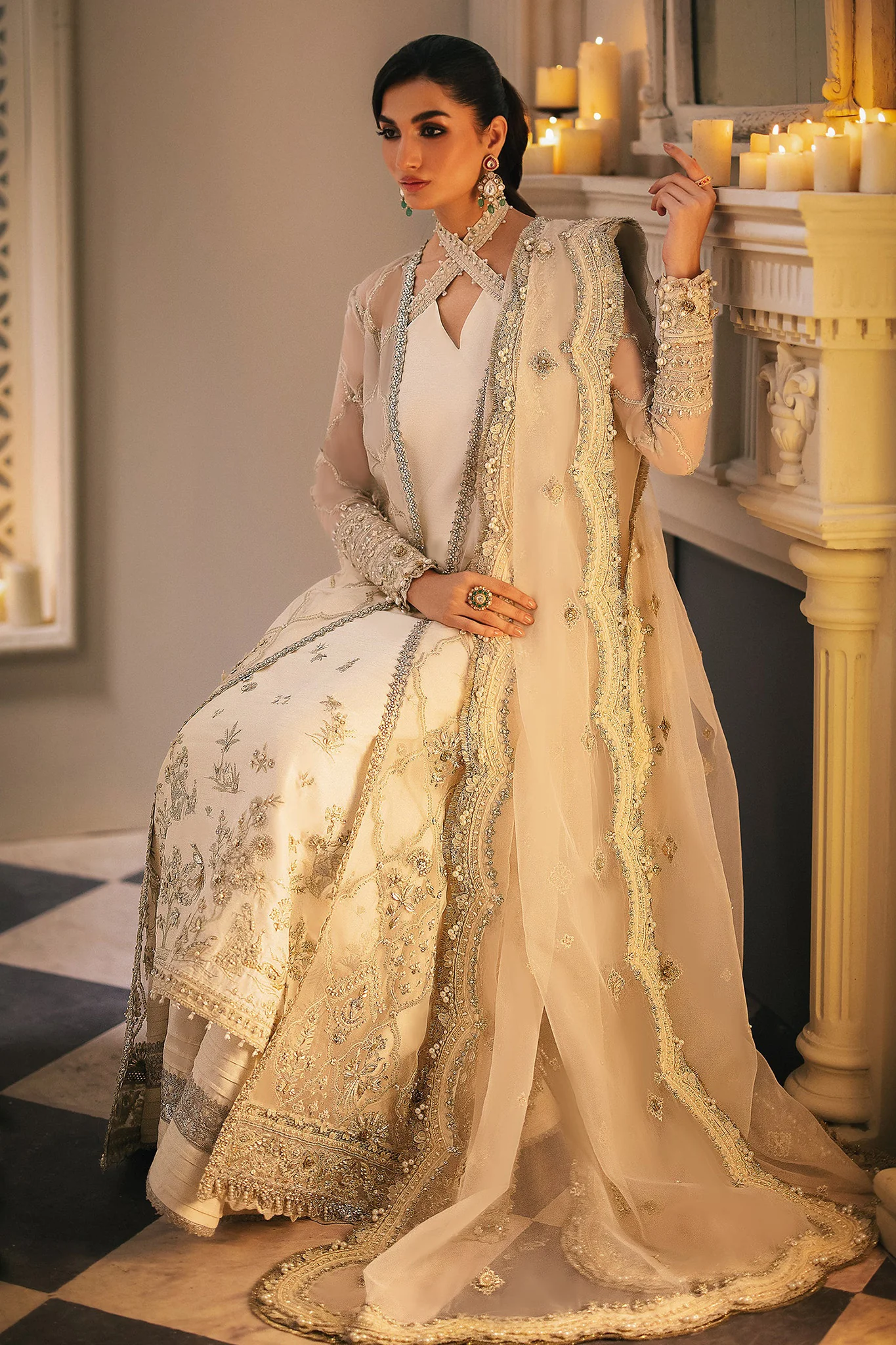 Gossamer By Zaha Unstitched 3 Piece Luxury Formals Suit-ZC-02-Leiyn - Image 4