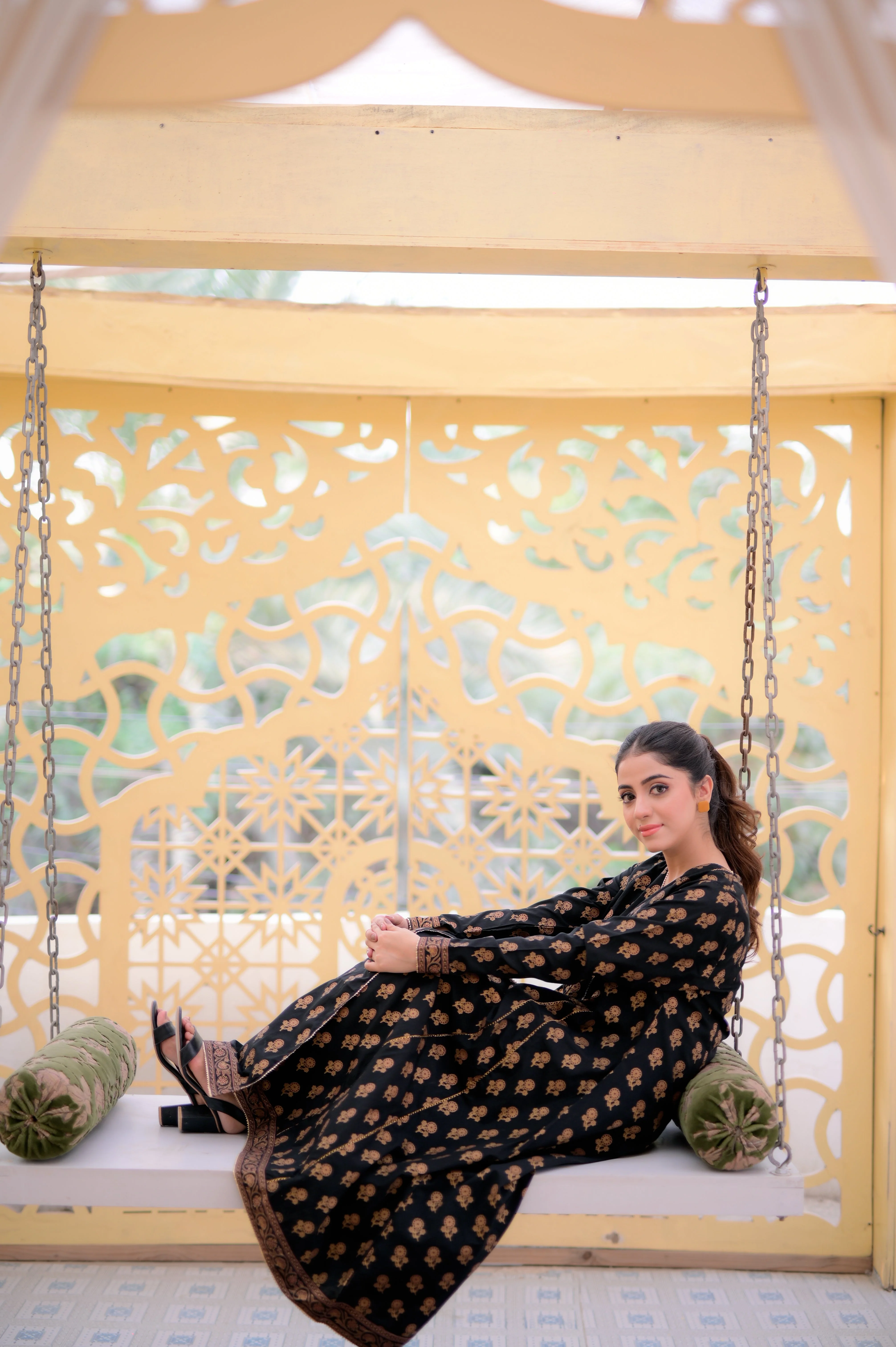 Tehzeeb Threads Winter Vol-1 Graceful Angrakha | Stitched - 1 Piece | Dress - Image 2