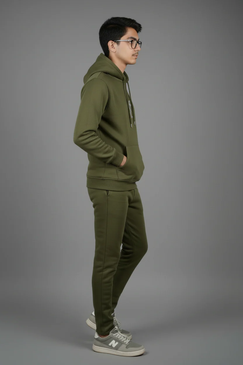 Winter Men's Core By Suitsu Stitched Western Suit-GreenForce Tracksuit - Image 2
