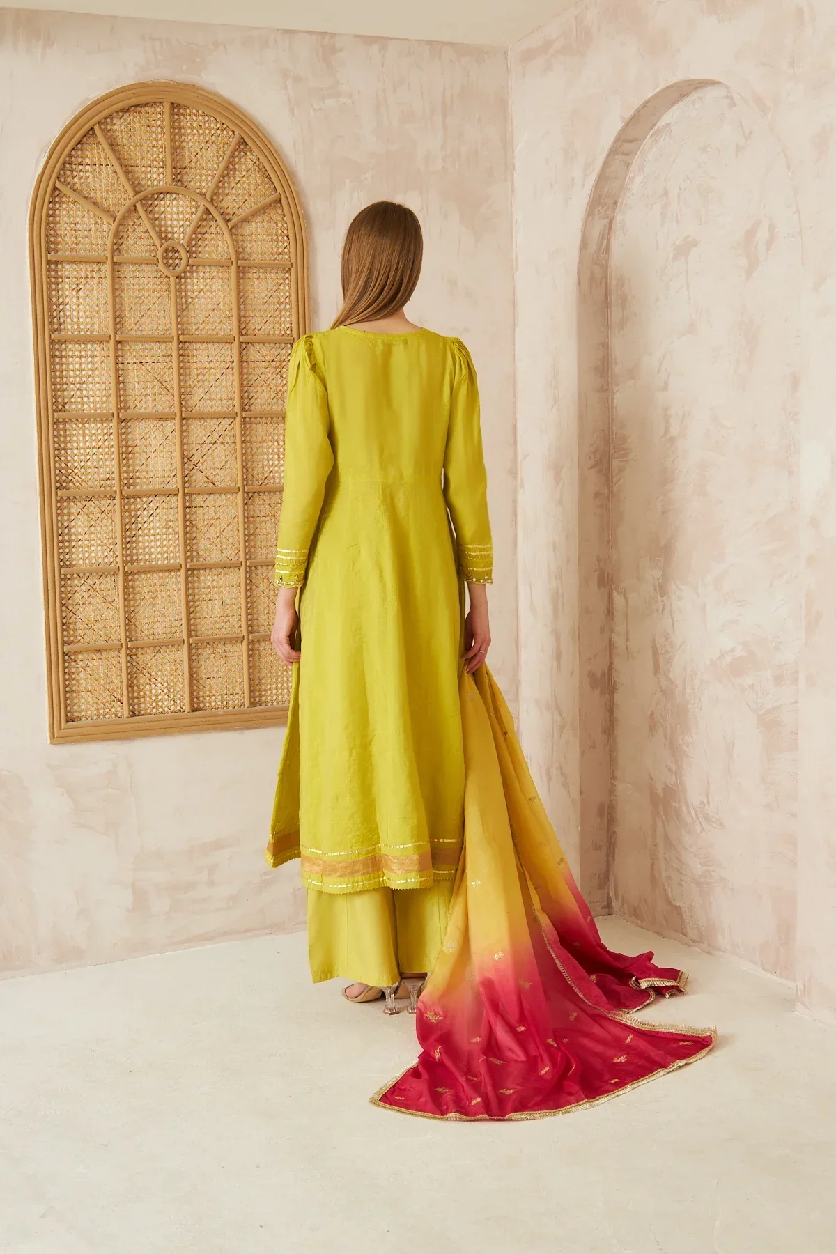 Dhaga Stitched 3 Piece Formals Suit-Gul - Image 6