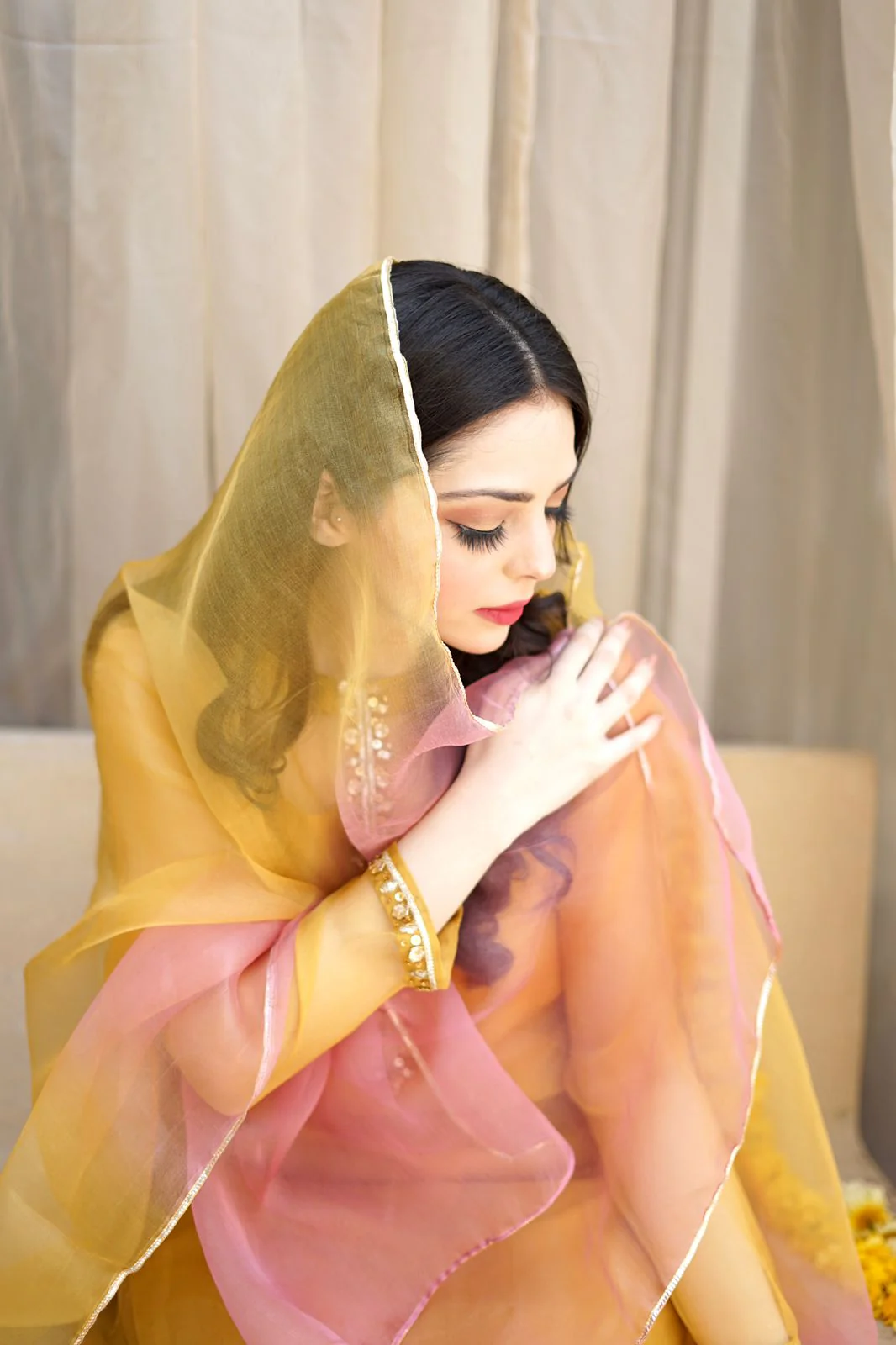 Pashma Khan Semi Formals Suit-Gul e lála - Image 6