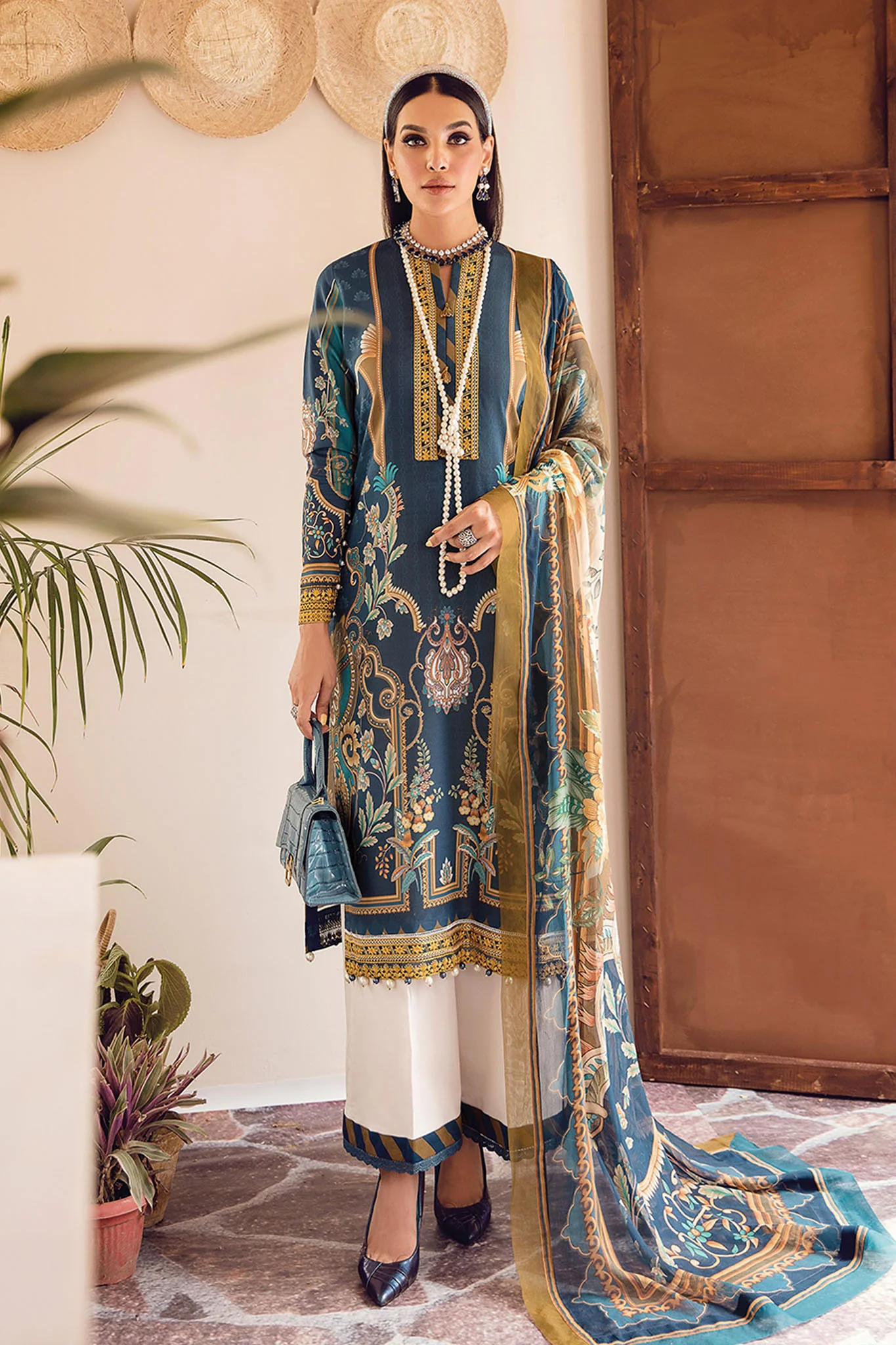 Gulaal Unstitched 3 Piece Festive Lawn Vol-02 Suit-01-Armaan