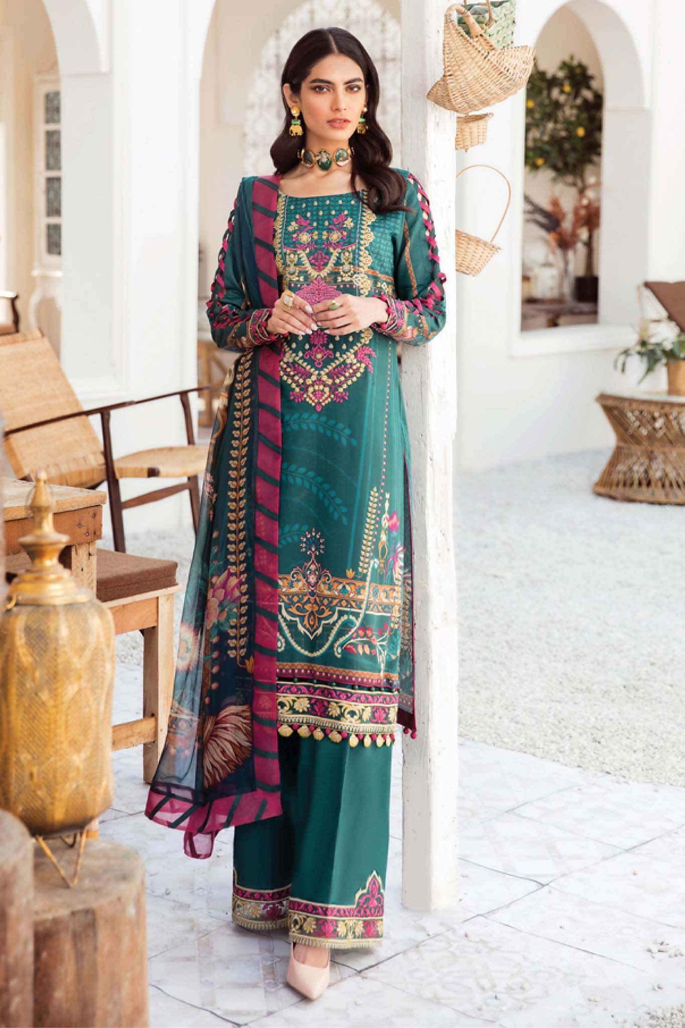 Gulaal Unstitched 3 Piece Lawn Vol-01 Suit-01-Jade