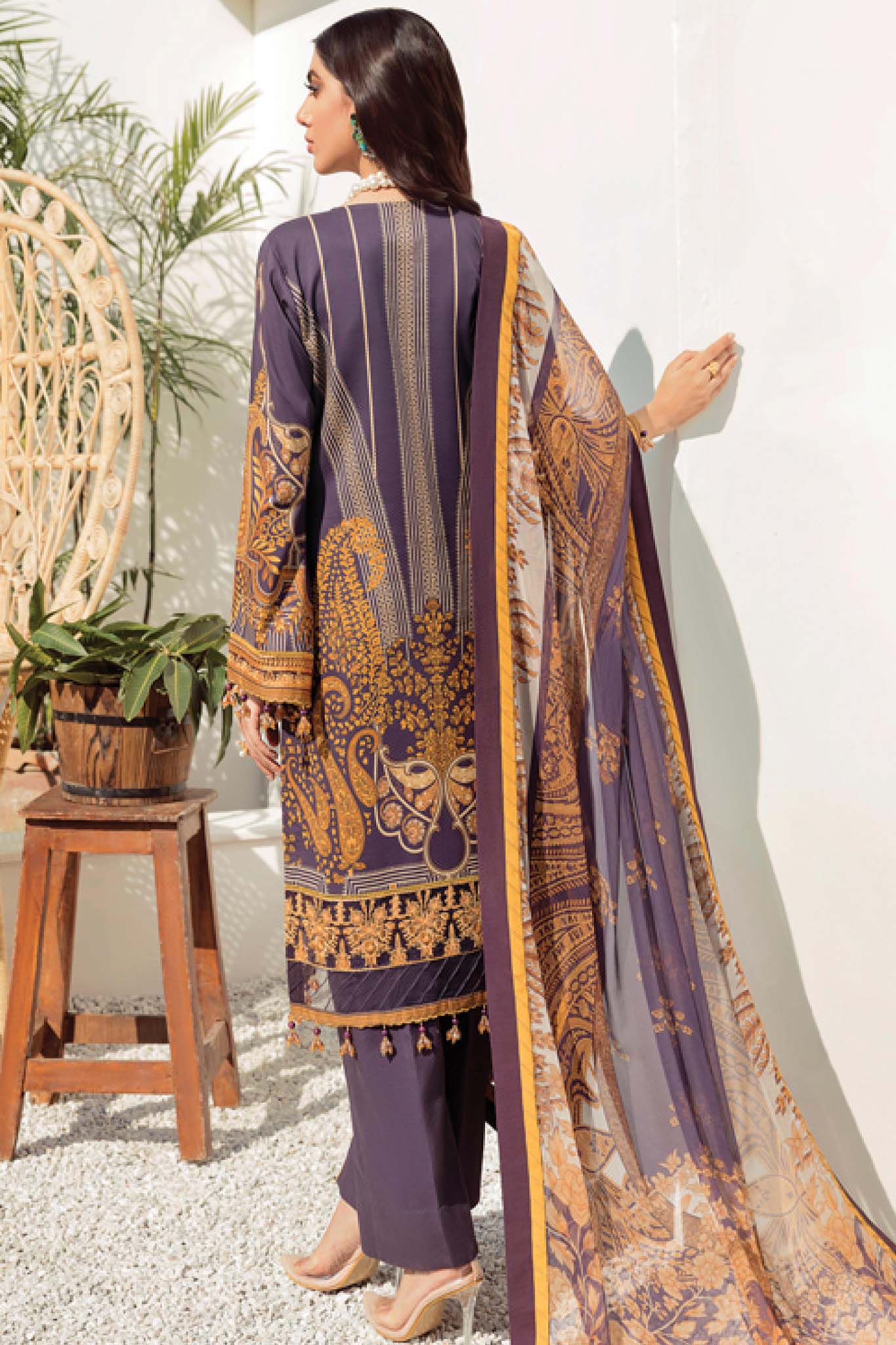 Gulaal Unstitched 3 Piece Lawn Vol-01 Suit-11-Julianne - Image 2