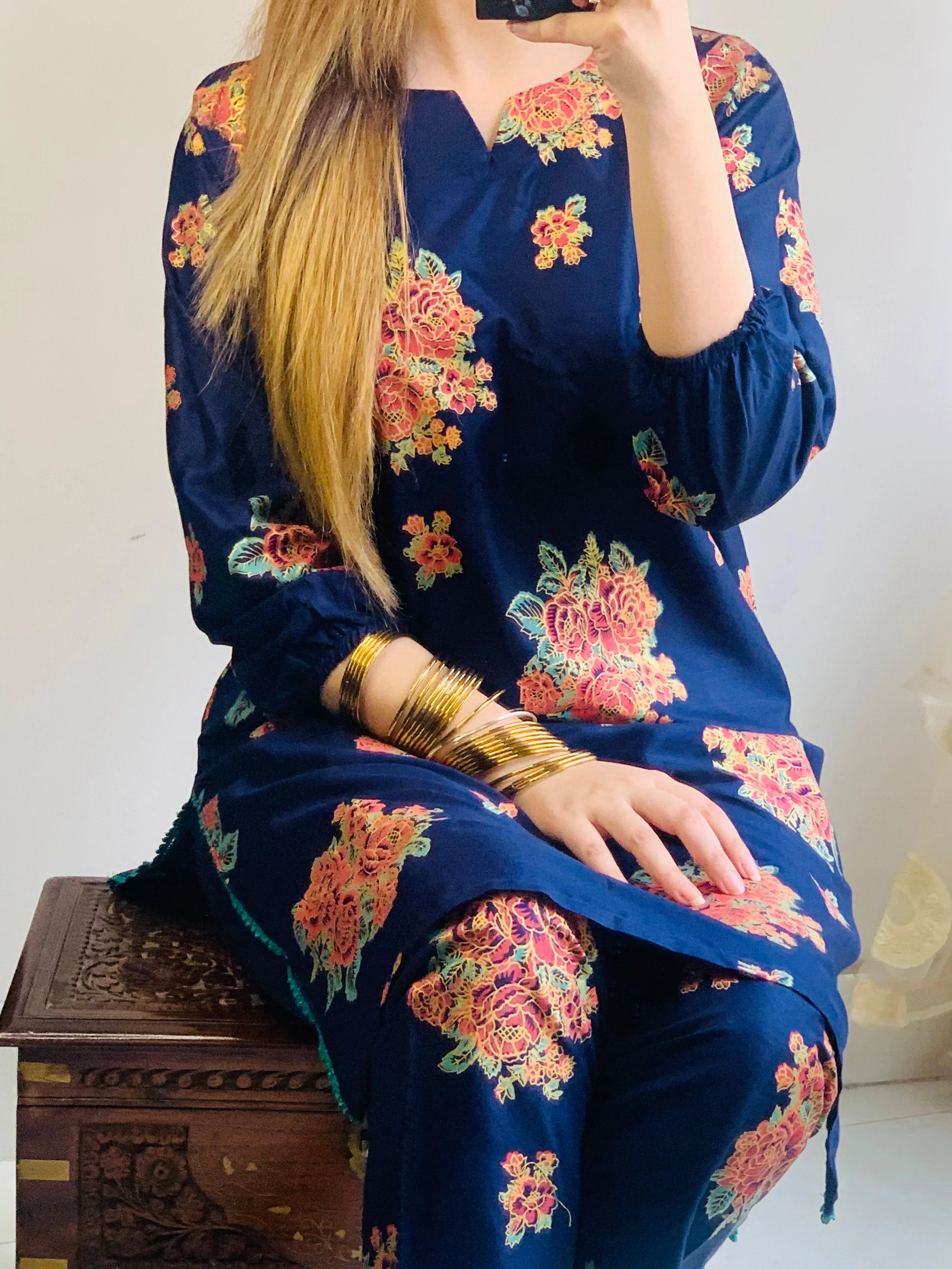 Zaib E Hoor Gulab 2Pcs Stitched Suit - Image 11
