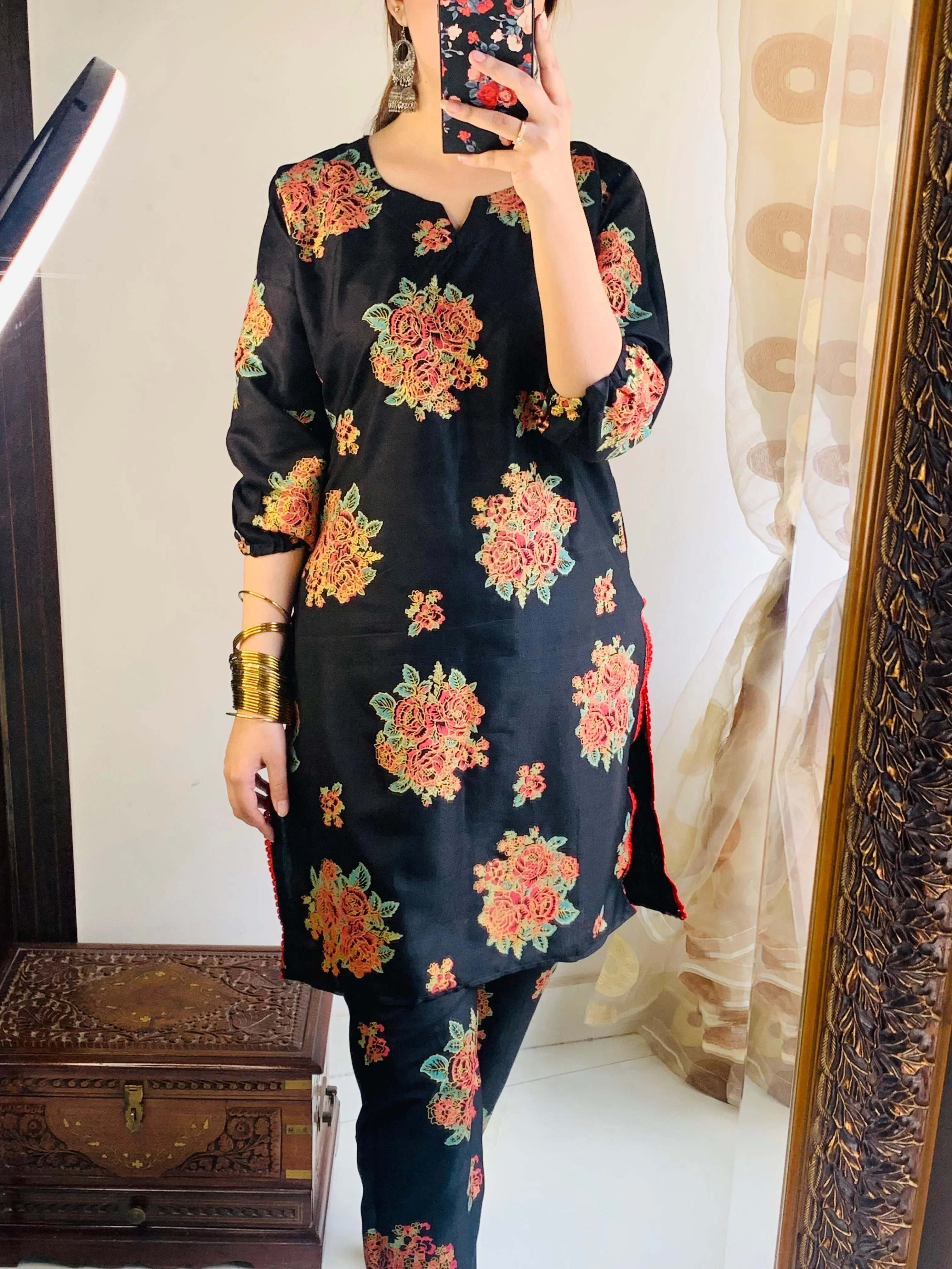 Zaib E Hoor Gulab 2Pcs Stitched Suit - Image 15