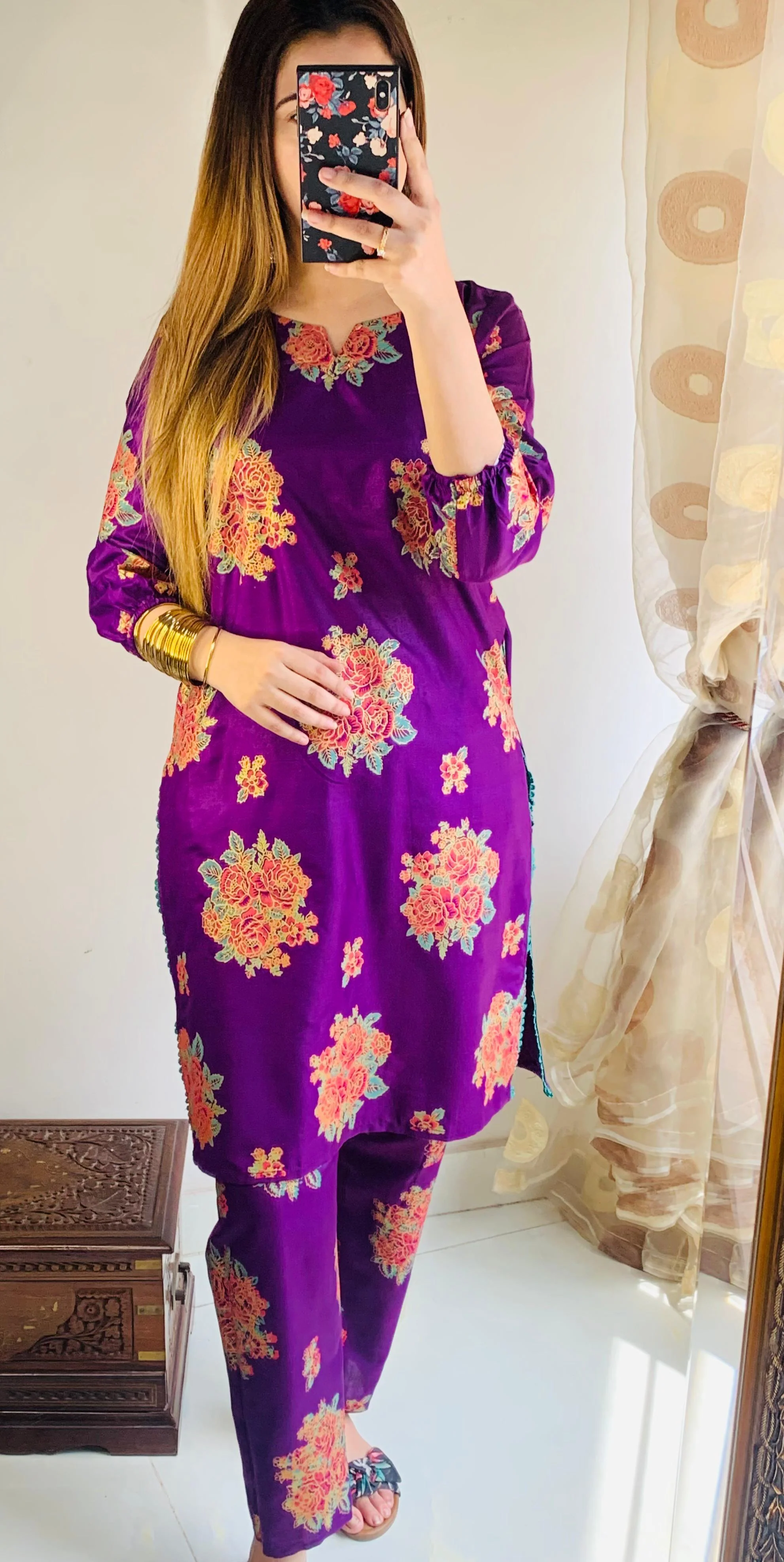 Zaib E Hoor Gulab 2Pcs Stitched Suit - Image 3