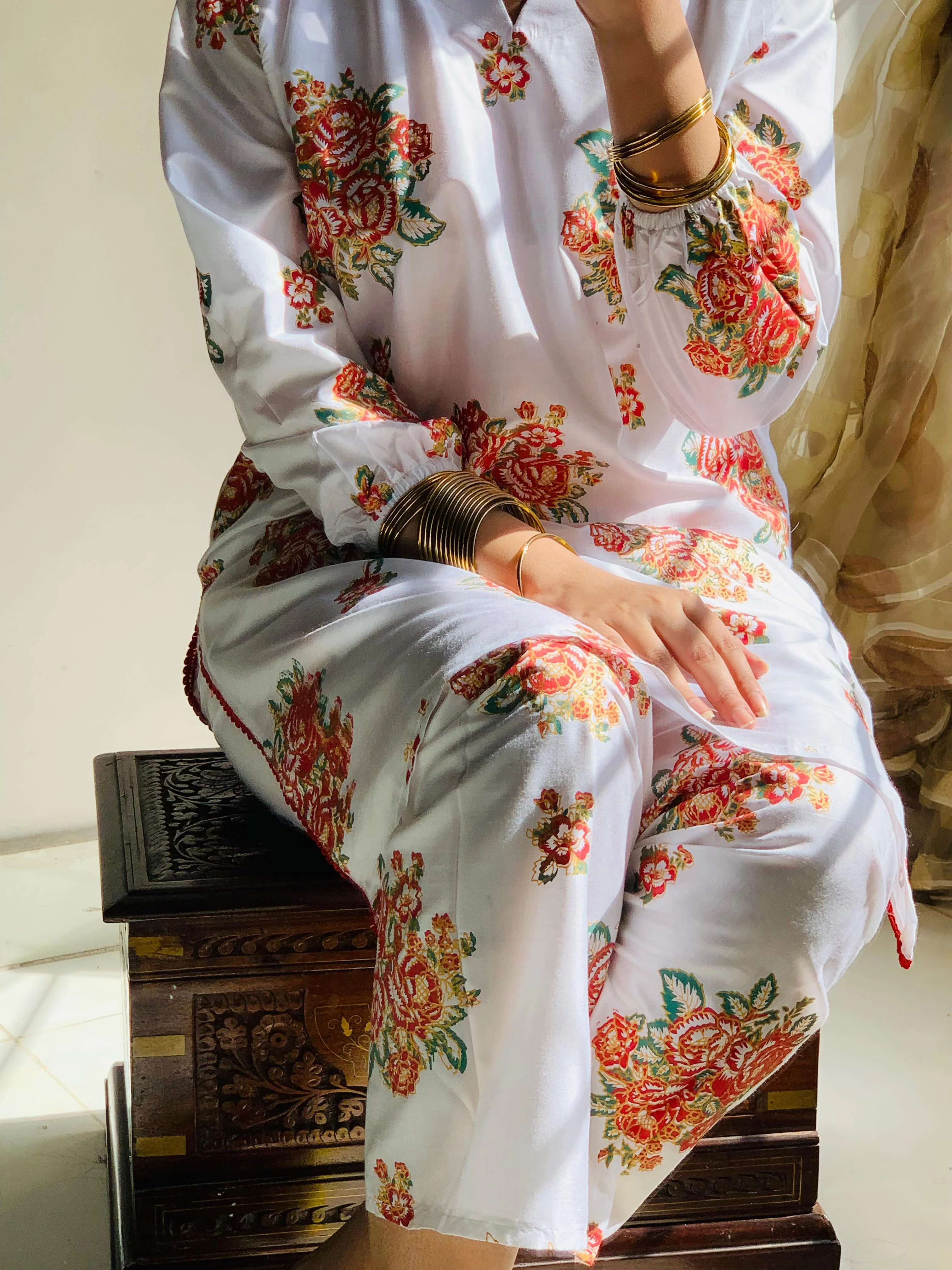Zaib E Hoor Gulab 2Pcs Stitched Suit - Image 5