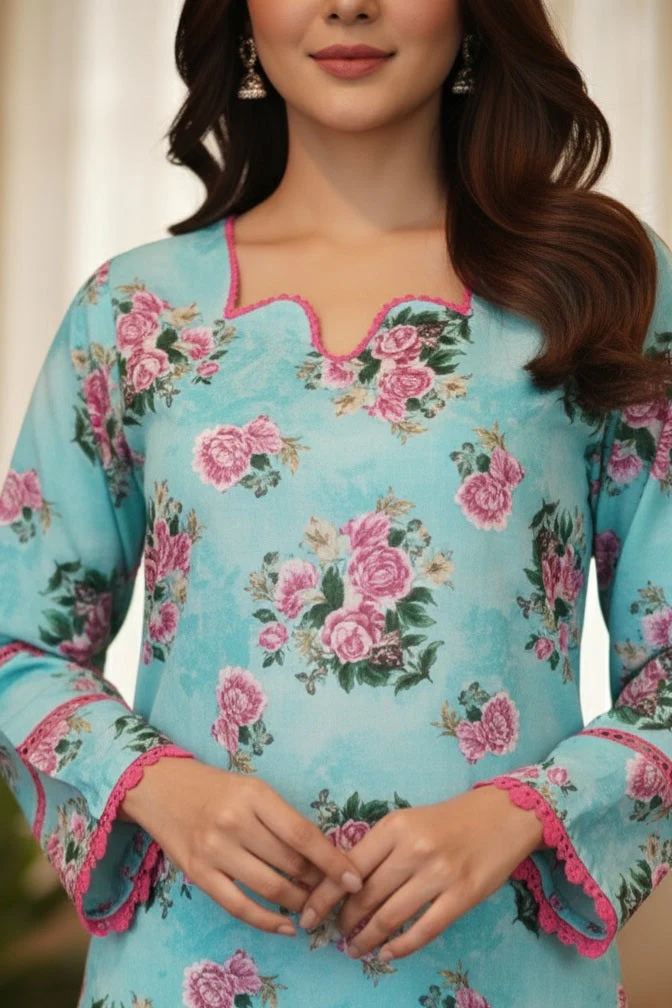 Festive Glow By Ahlam Vol-01-Gulab-Asmani Co-Ord-Set - Image 3