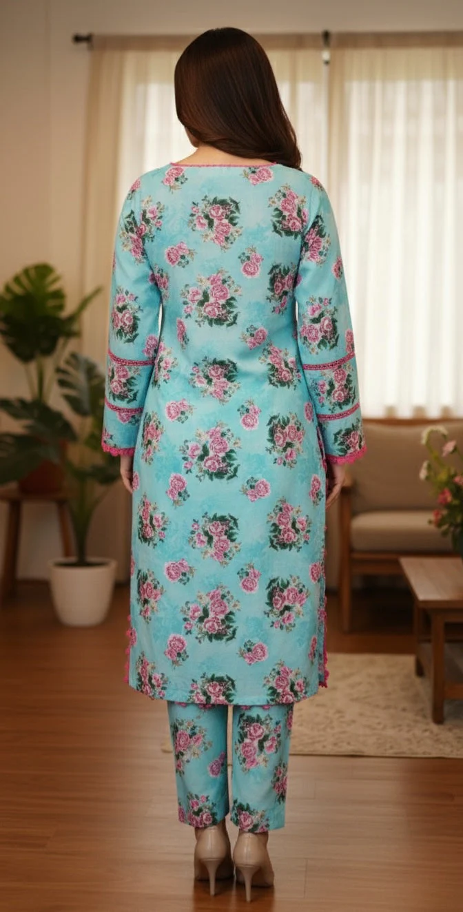 Festive Glow By Ahlam Vol-01-Gulab-Asmani Co-Ord-Set - Image 5