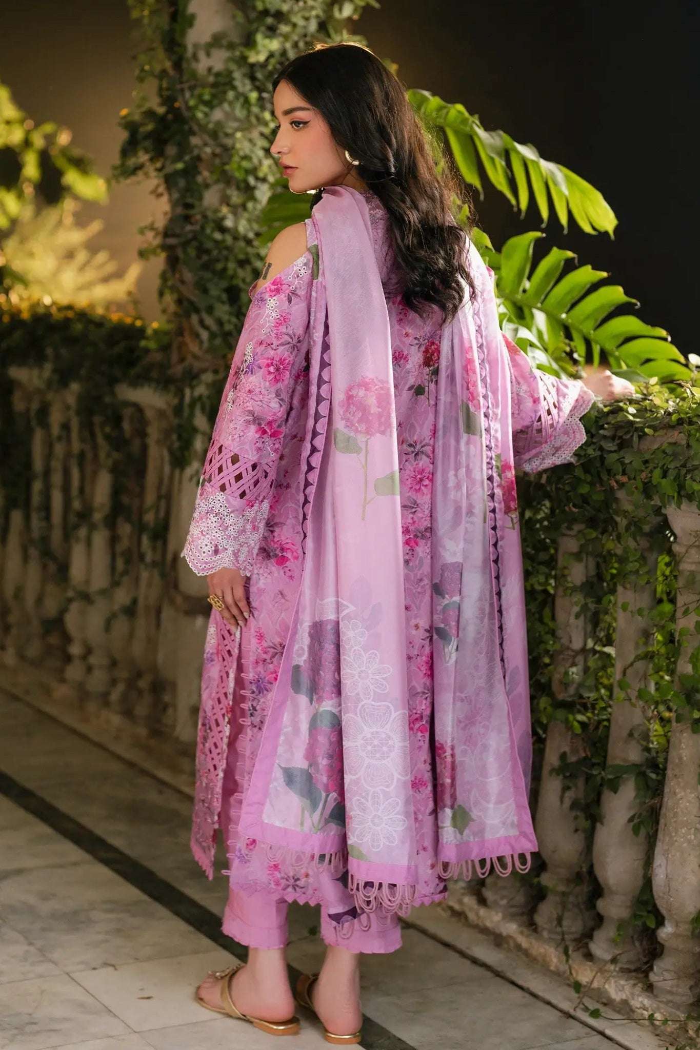 Gulkari By Asifa Nabeel Unstitched 3 Piece Summer Collection-GKL-10-Dawn Petals - Image 3