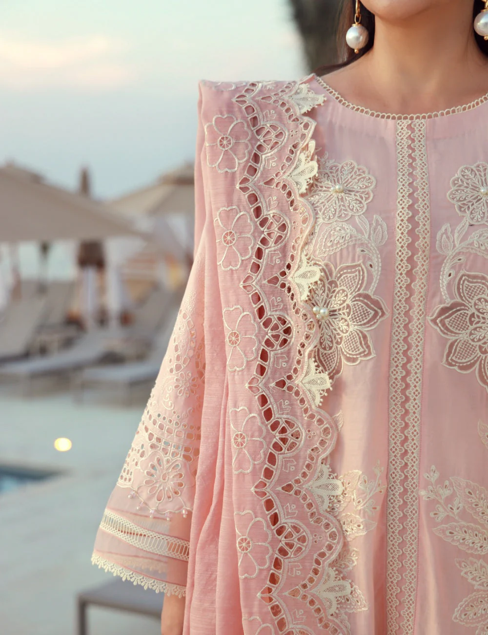 Gulmina Unstitched 3 Piece Luxury Lawn Vol-01 Suit-Pink Lilly - Image 6