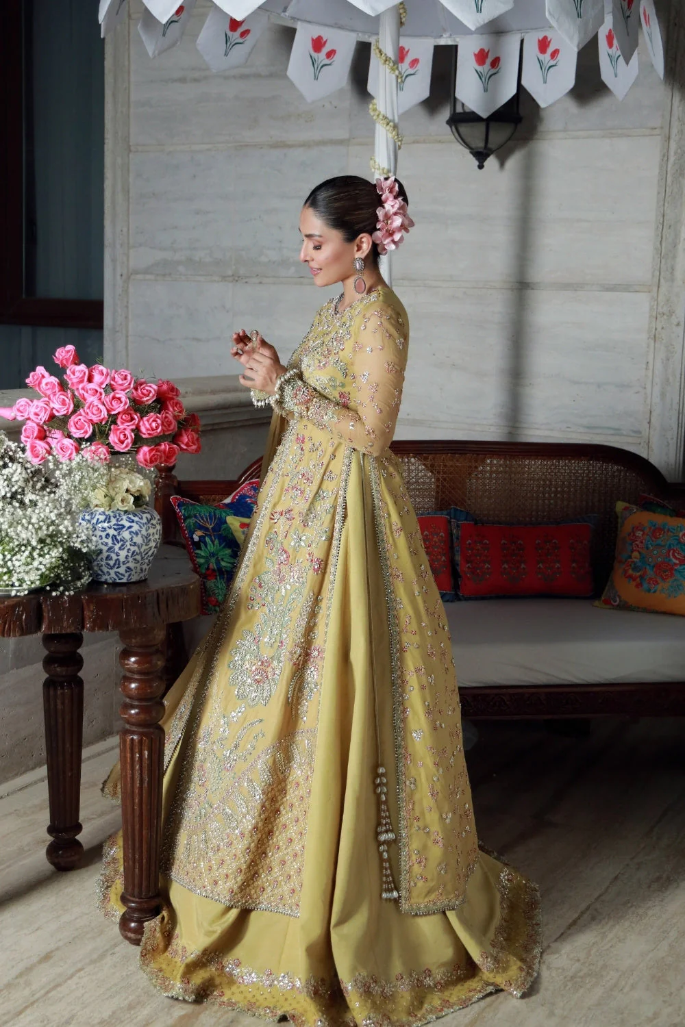 Gulmina Unstitched 3 Piece Luxury Chiffon Suit-Ayeza - Image 7
