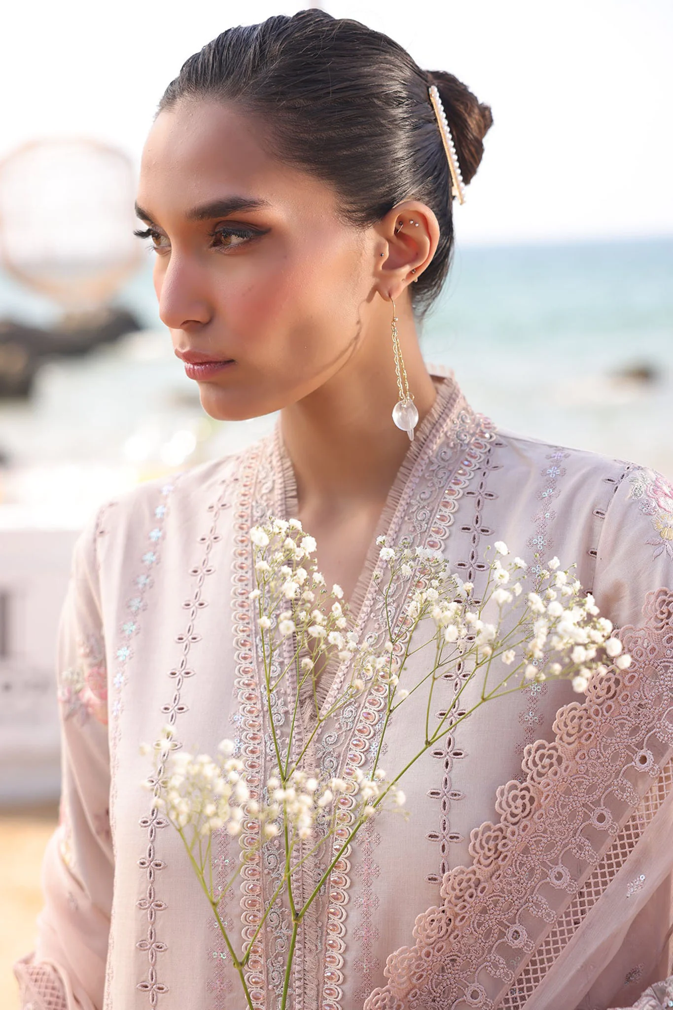 Hania By Imrozia Unstitched 3 Piece Luxury Lawn Collection-SL-79-Kiswa - Image 3