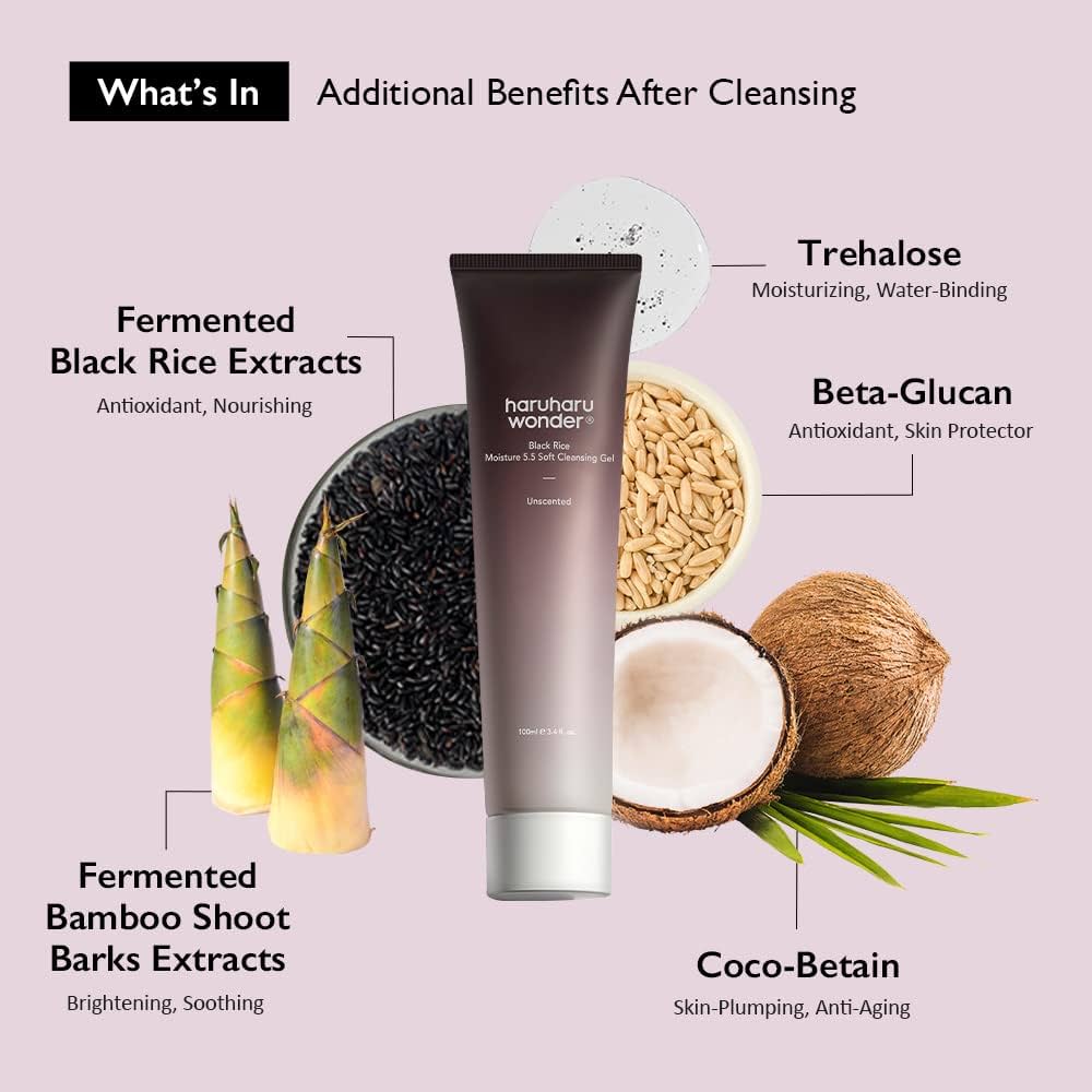 Haruharu Black Rice Moisture 5.5 Soft Cleansing Gel - Image 2