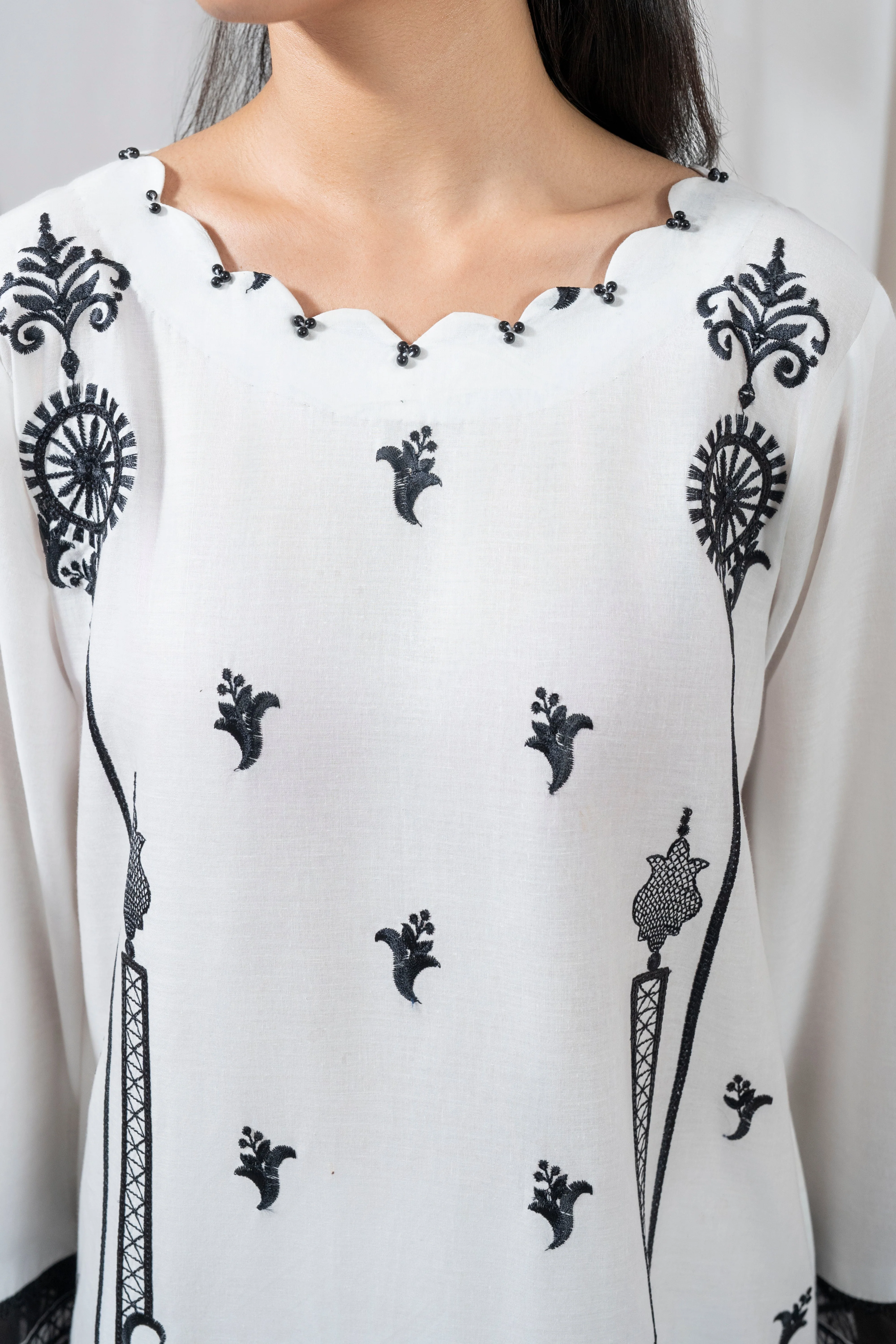 Zoya Zafar Stitched 2 Piece Cotton Suit-Haseens Andaaz - Image 5