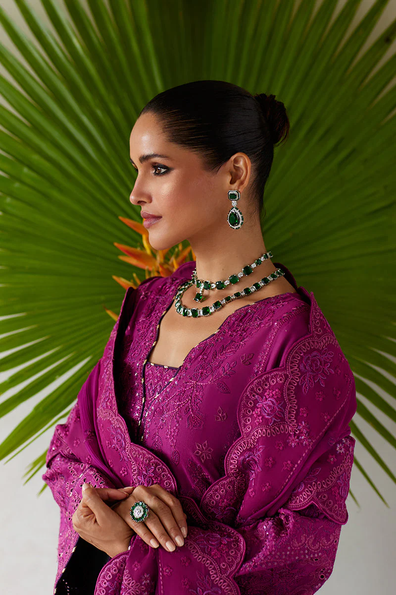 Gulaal Unstitched 3 Piece Luxury Lawn Suit-Hazel - Image 4
