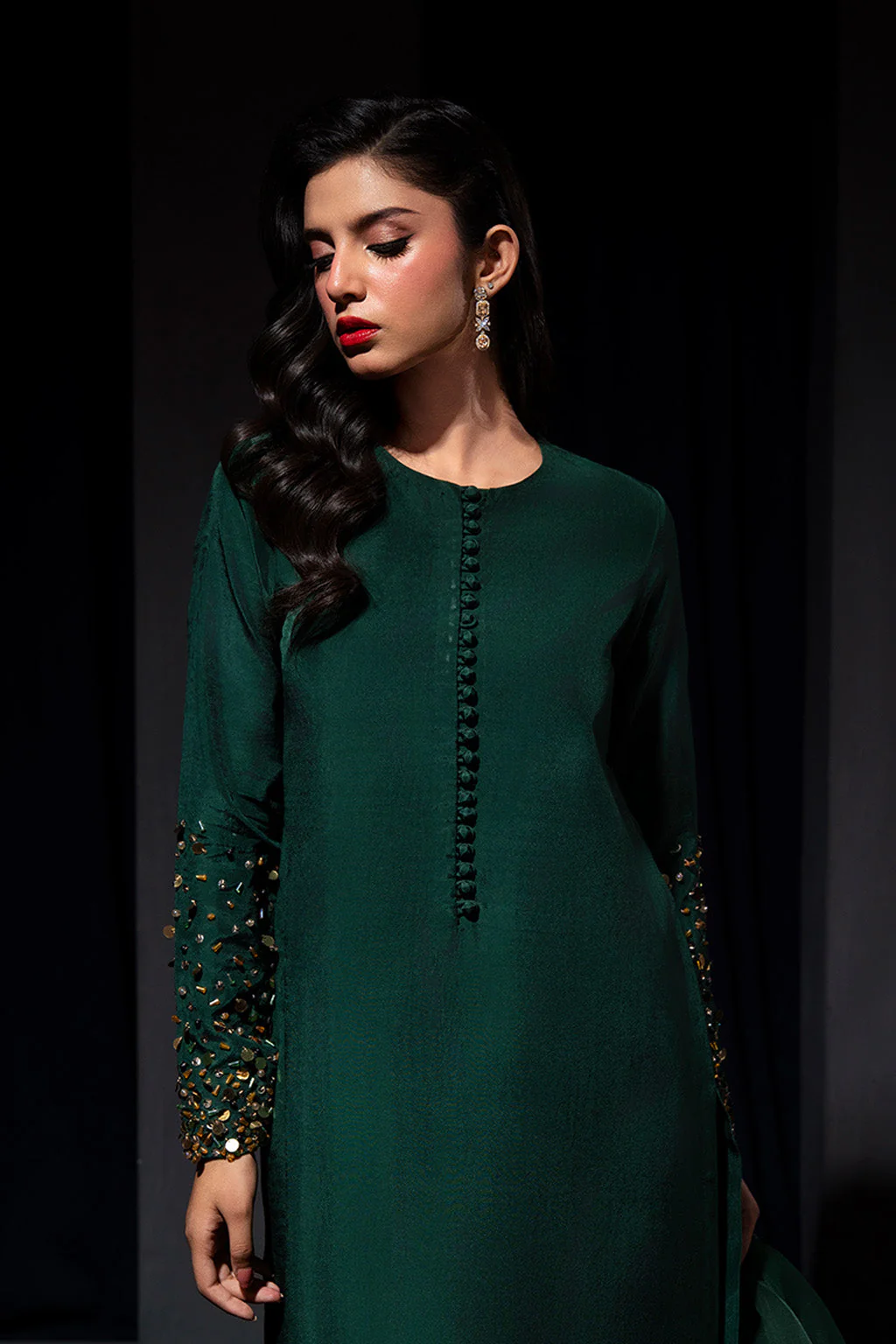 Zelina By Meeral Stitched 3 Piece Formals Suit-HE-001 - Image 5