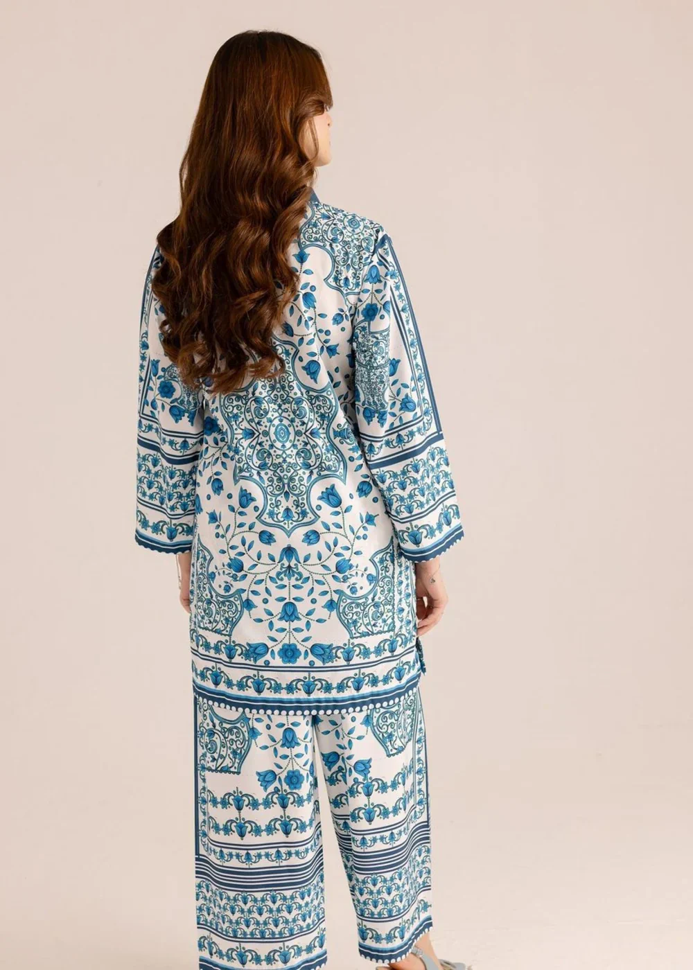Midway Arts Stitched Co Ords Set Suit-Heeriya 2pc - Image 2