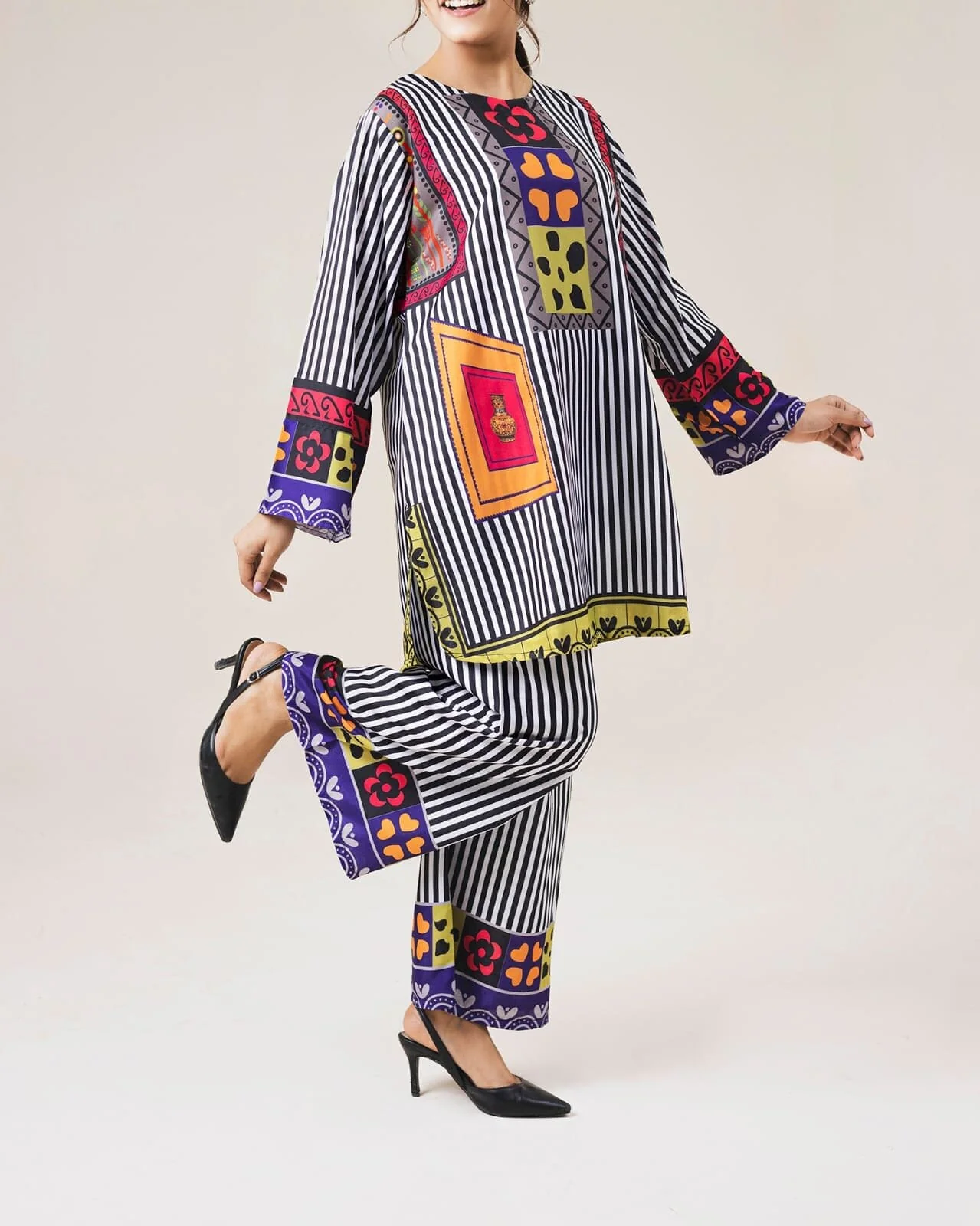 Heeriye Printed Co-Ord Set (Pret) - 1012 - Image 2