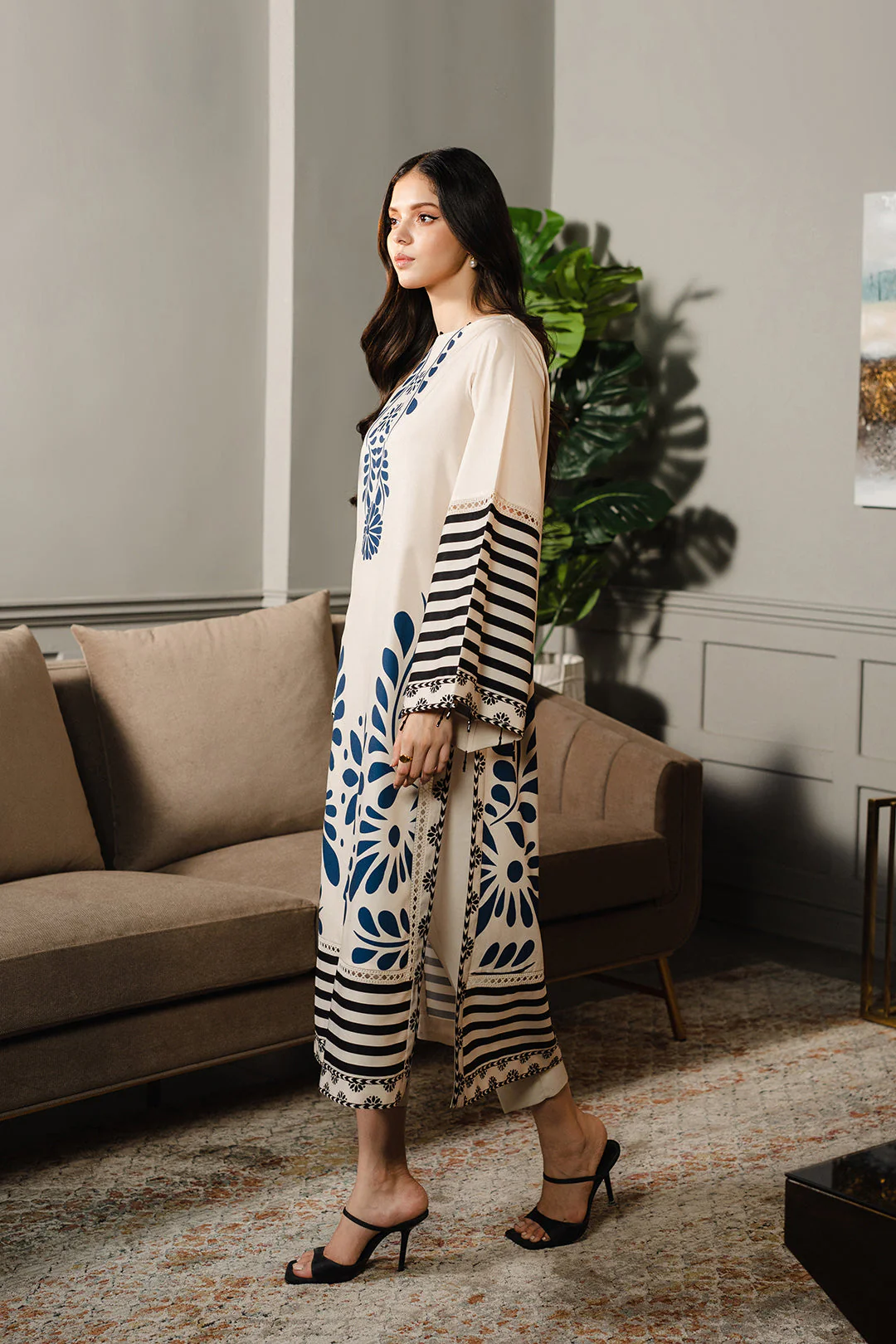 Heeriye Printed Co-Ord Set (Pret) - L015 - Image 3