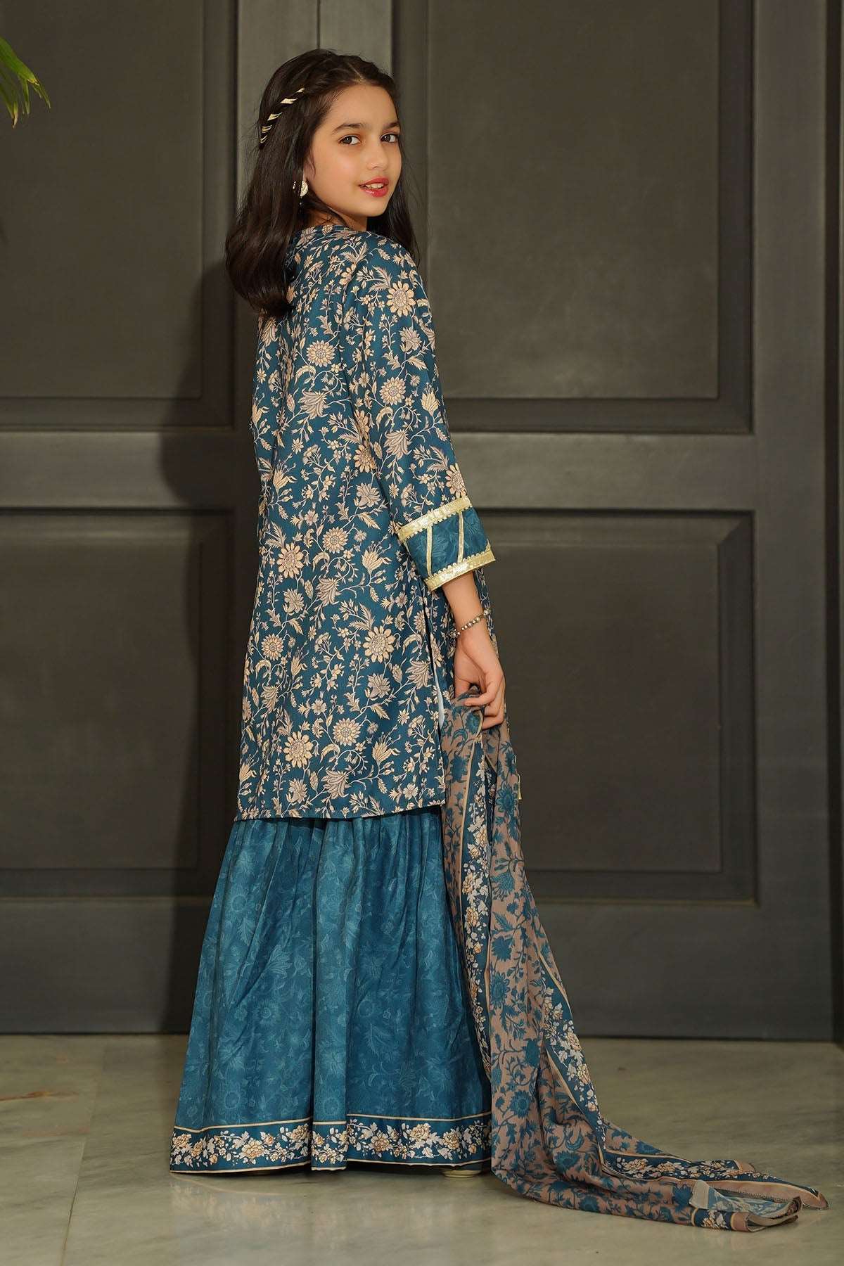 Ochre Clothing Stitched 3 Piece Digital Printed Herringbone Suit-COR-116 - Image 4