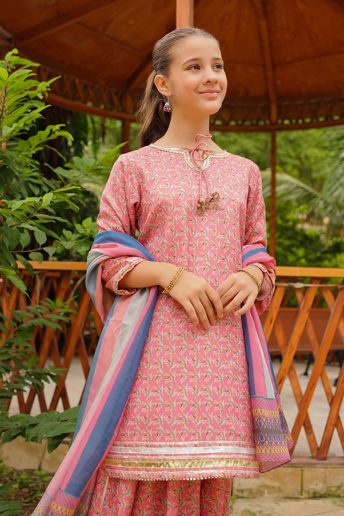 Ochre Clothing Stitched 3 Piece Digital Printed Herringbone Suit-COR-115 - Image 2