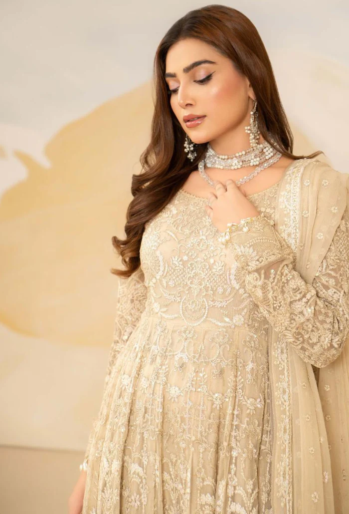 House Of Chiffon By Humdum Unstitched 3 Piece Luxury Formals Suit-D02 - Image 3