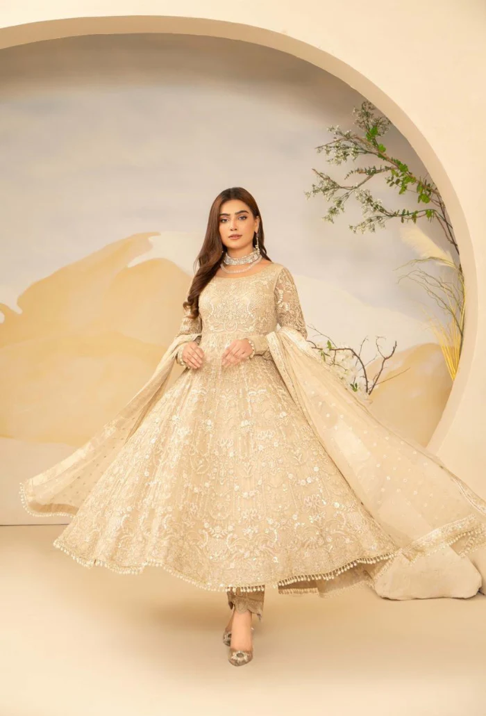 House Of Chiffon By Humdum Unstitched 3 Piece Luxury Formals Suit-D02 - Image 4