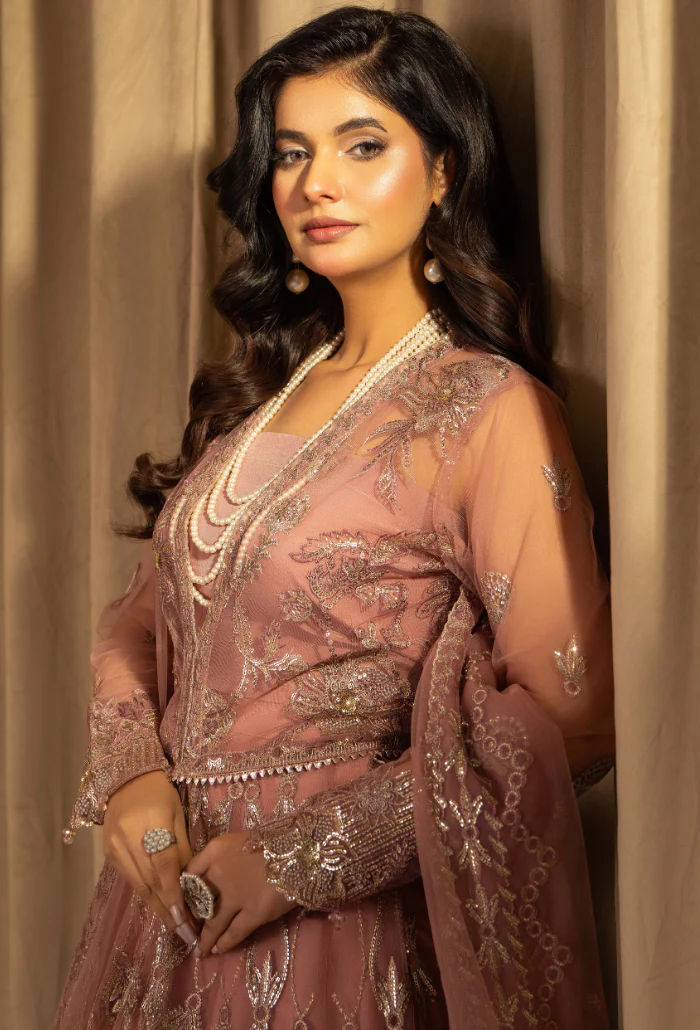House Of Chiffon By Humdum Unstitched 3 Piece Luxury Formals Suit-D09 - Image 4