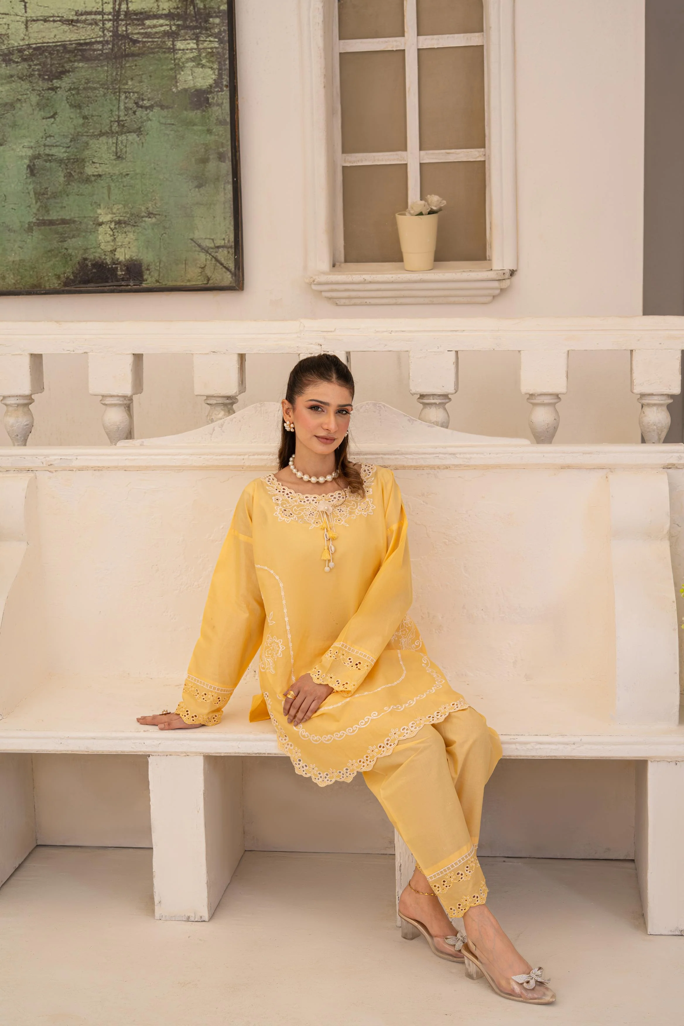 Sada Bahar By Abeera Stitched 2 Piece Emb Premium Cotton Suit-SB-06 - Image 7