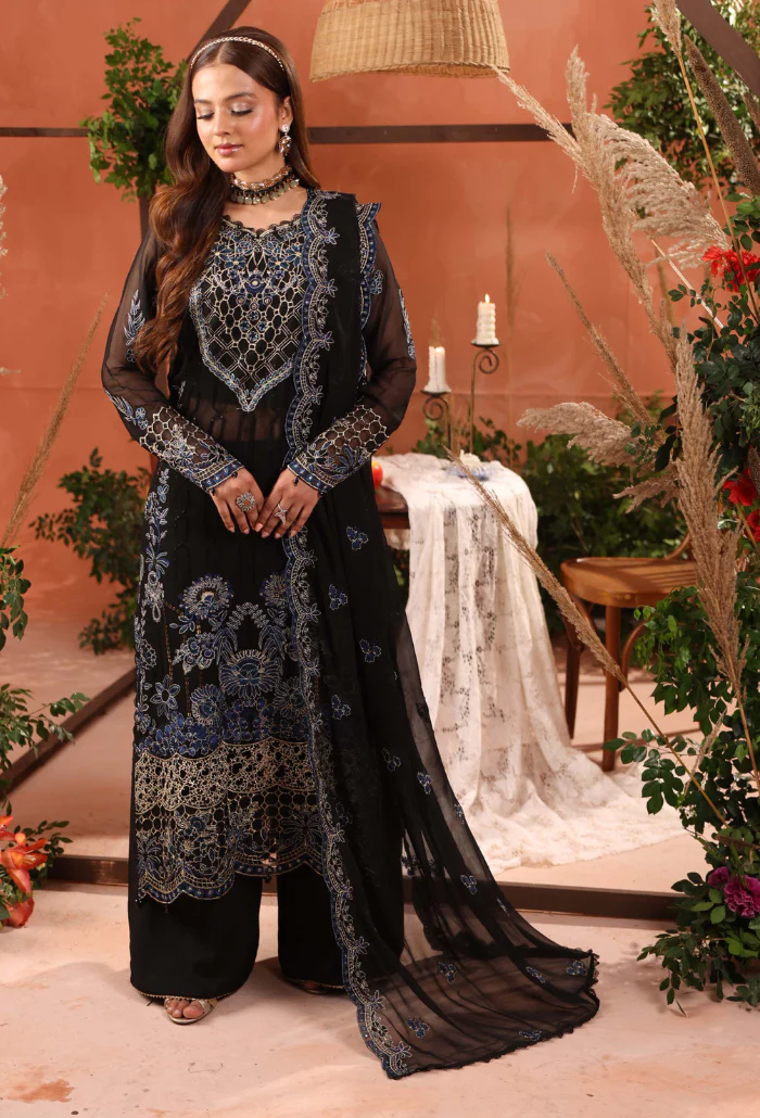 Heer By Humdum Stitched 3 Piece Formals Vol-02 Suit-D10 - Image 2