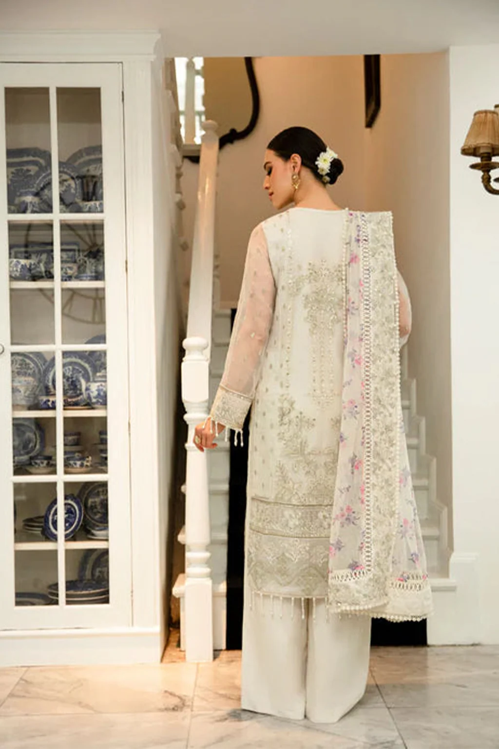 Meeral Luxe Unstitched 3 Piece Formals Suit-Husn-e-Nazar - Meeral Luxe - Image 3