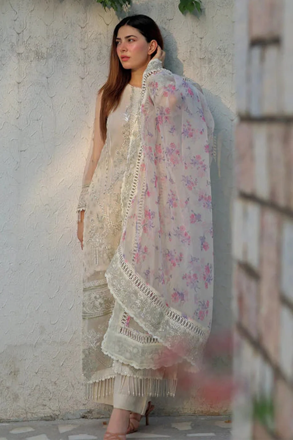 Meeral Luxe Unstitched 3 Piece Formals Suit-Husn-e-Nazar - Meeral Luxe - Image 8