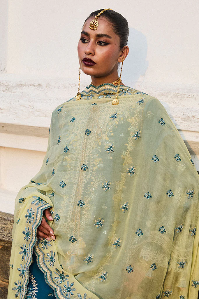 Hussain Rehar Unstitched 3 Piece Luxury Lawn Suit-Eupic - Image 4