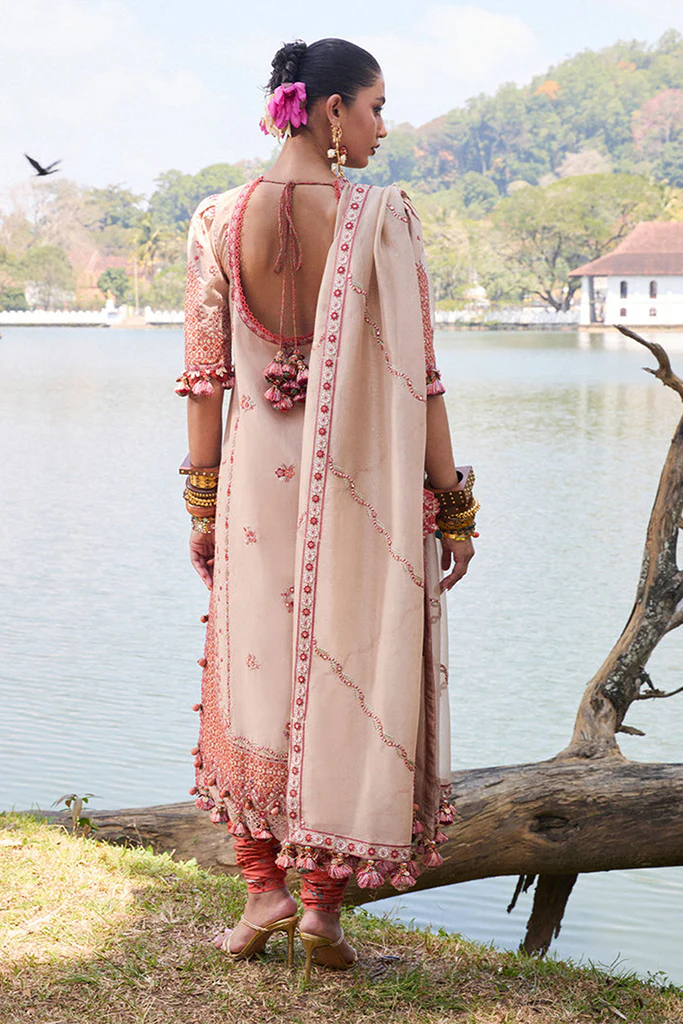 Hussain Rehar Unstitched 3 Piece Luxury Lawn Suit-Mari - Image 4