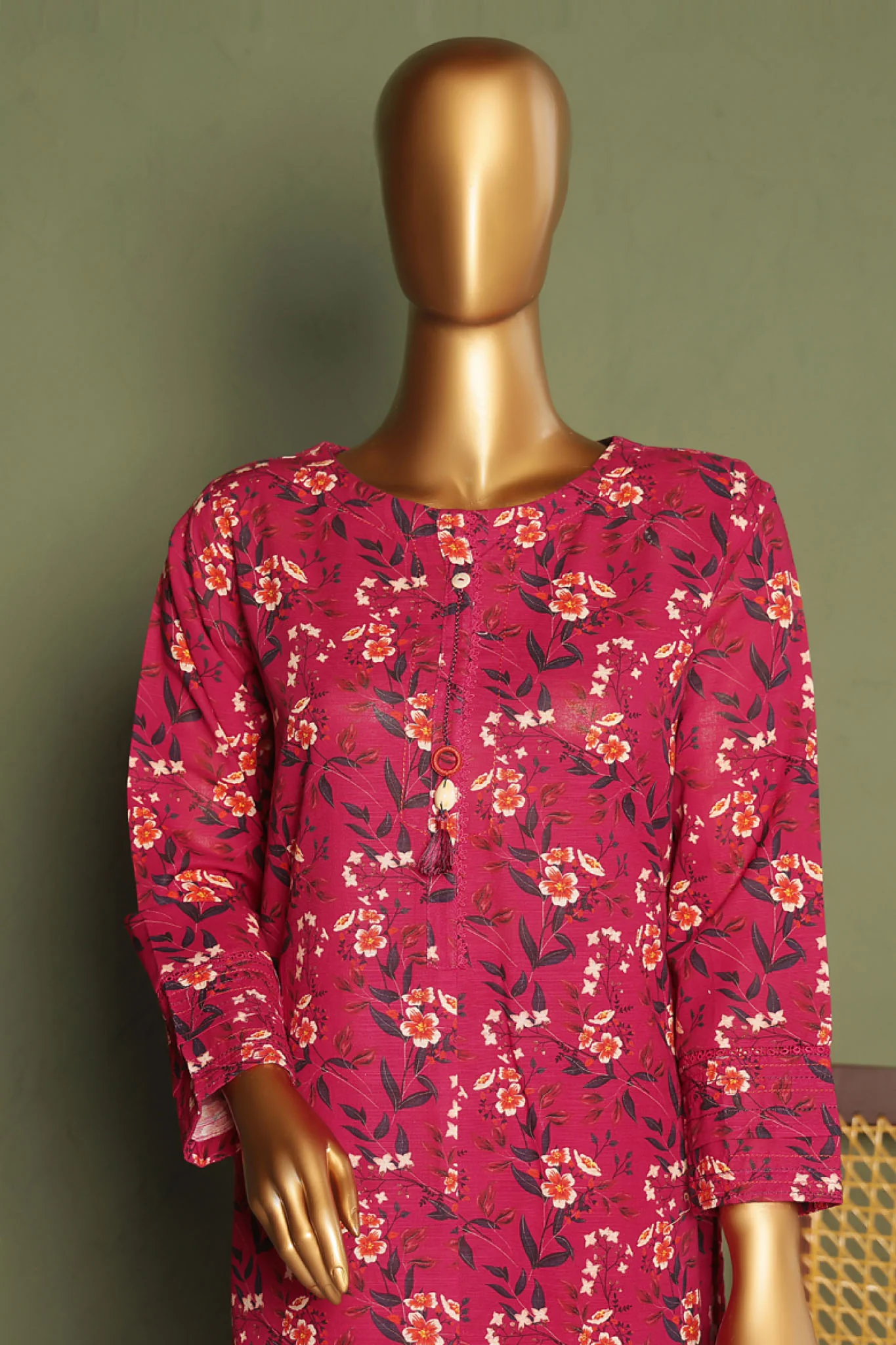 HZ Basics Stitched 2 Piece Co Ords Printed Khaddar Vol-03 Suit-KPC-927 - Image 2