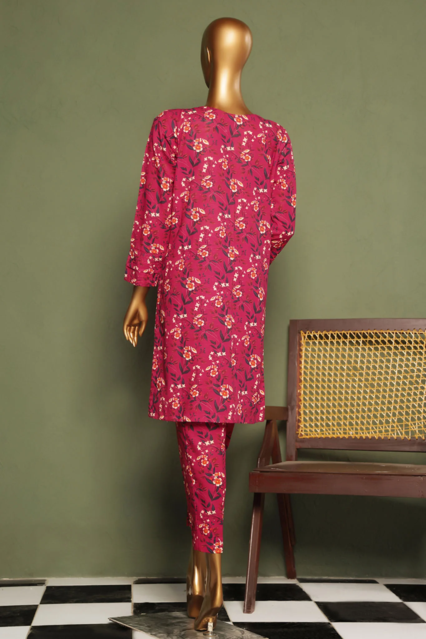 HZ Basics Stitched 2 Piece Co Ords Printed Khaddar Vol-03 Suit-KPC-927 - Image 3