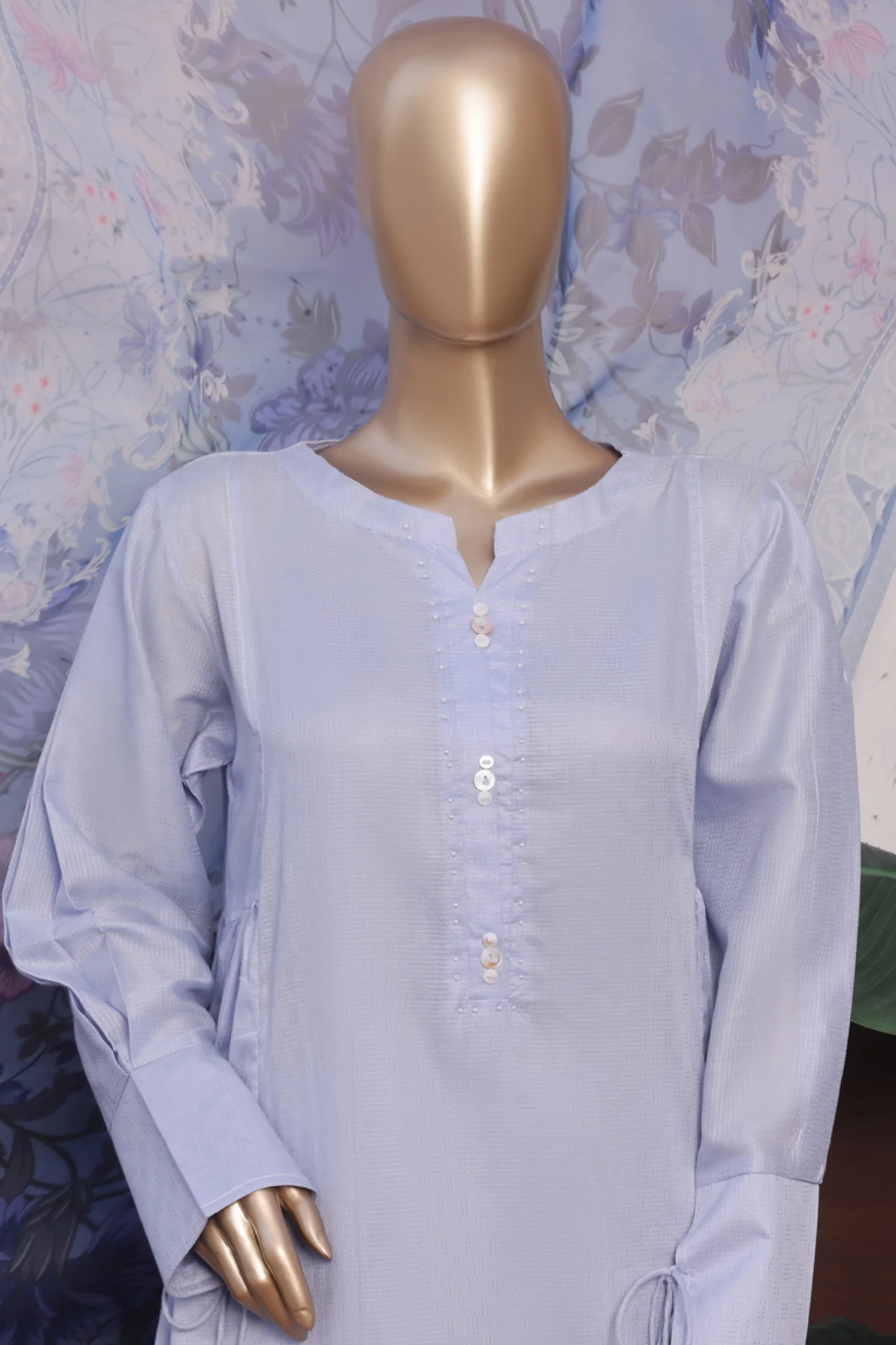 Daily Drop By Hz Stitched 3 Piece Solids Twinset Suit-SDJ-3P-L05 - Image 2