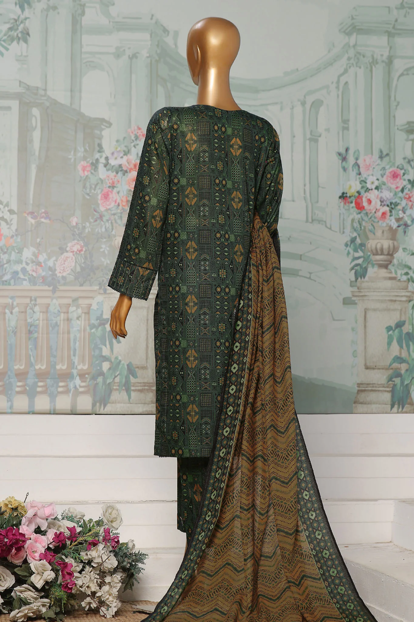 HZ Platinum Unstitched 3 Piece Co Ords Autumn Suit-PCC-231-A - Image 3